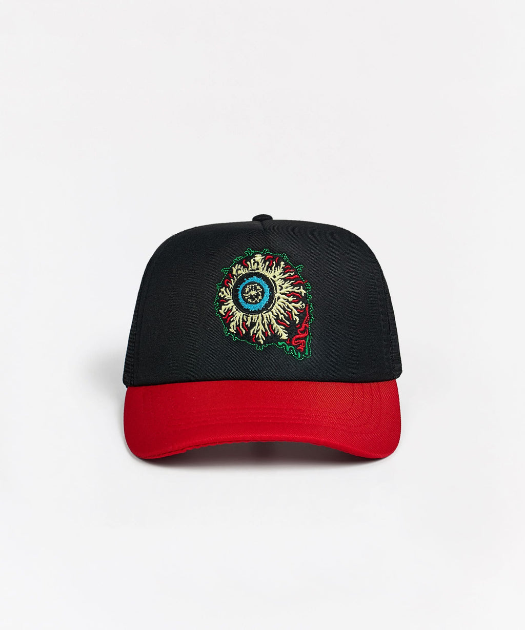 Mishka Rock Eyeball Embroidered Hat - Black