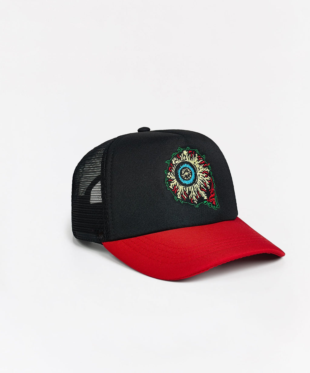 Mishka Rock Eyeball Embroidered Hat - Black