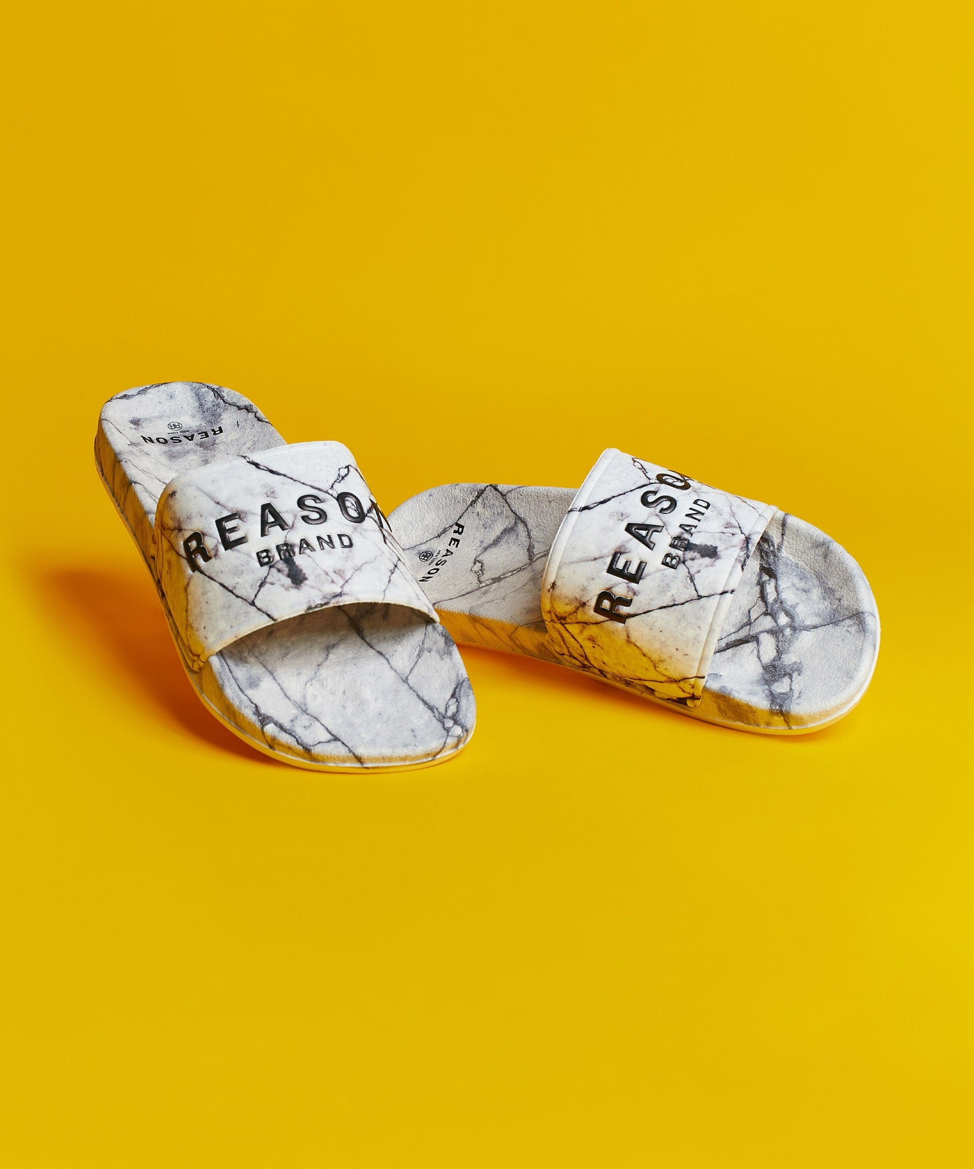Marble Slides - White