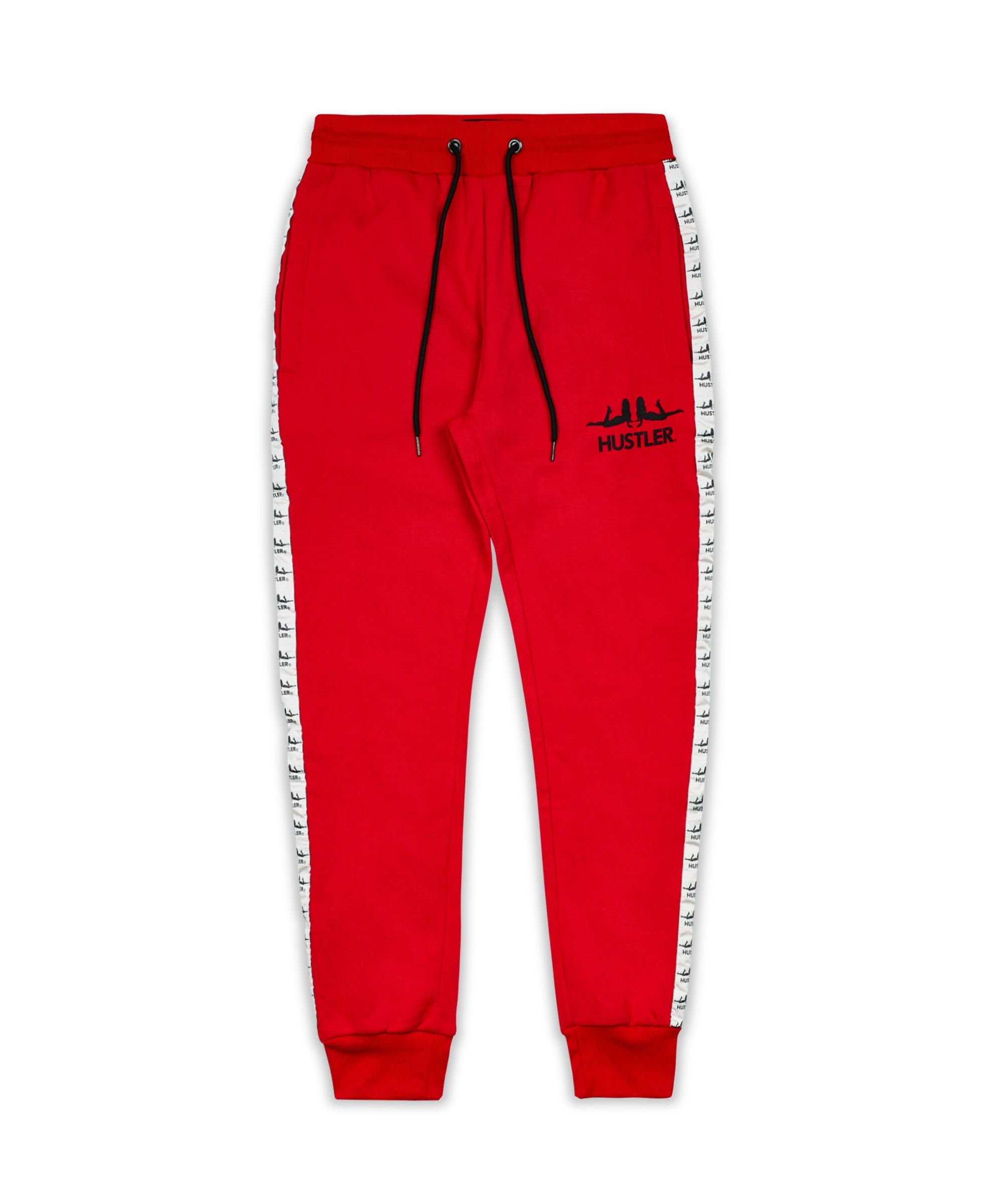Hustler Girl Logo Joggers - Red