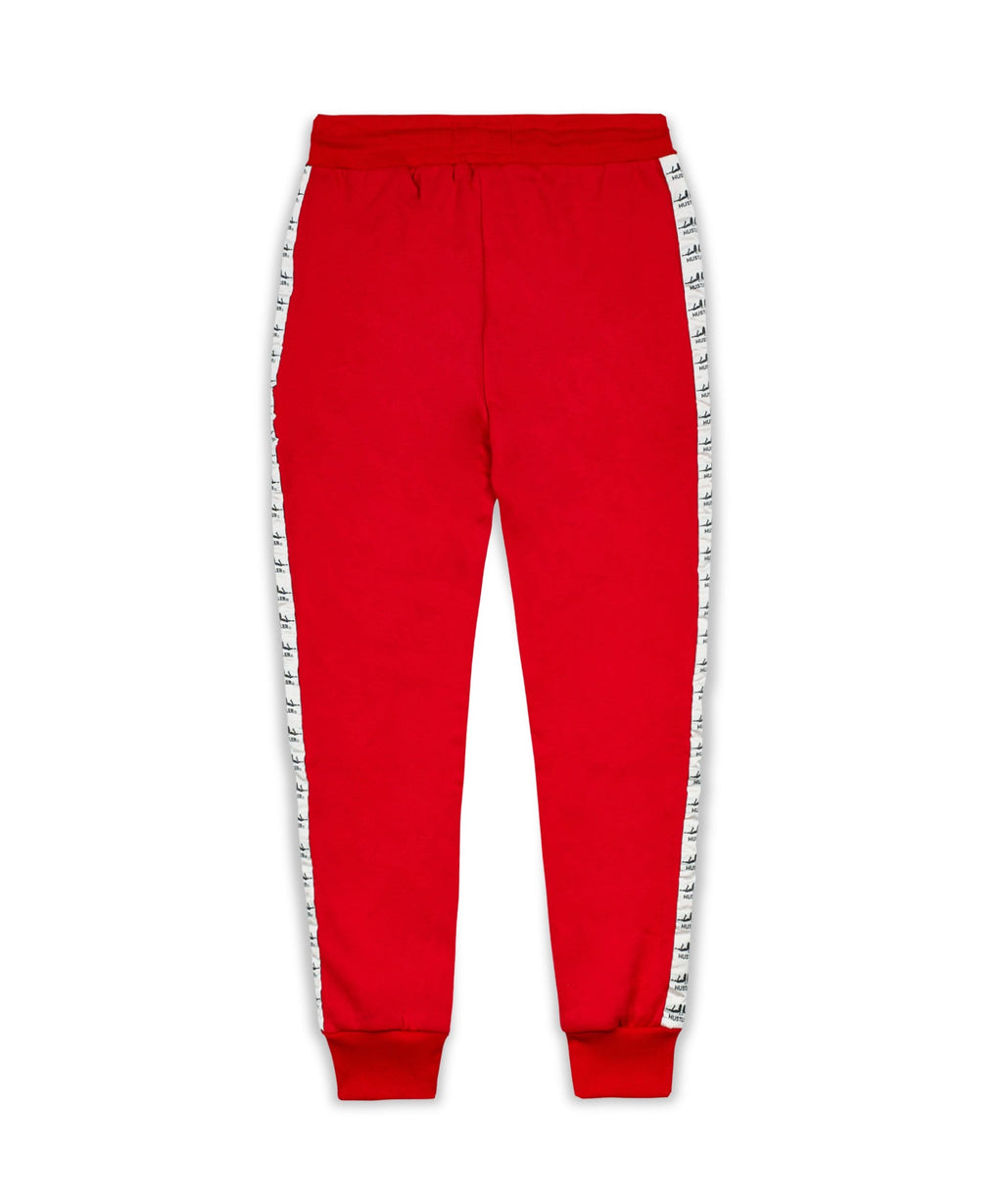 Hustler Girl Logo Joggers - Red