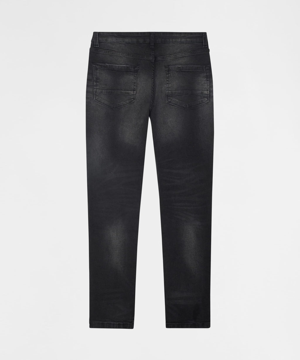 Midnight Distressed Skinny Jeans - Black