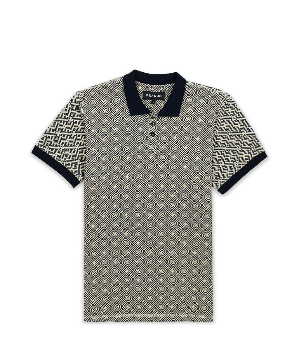 Geo Print Polo