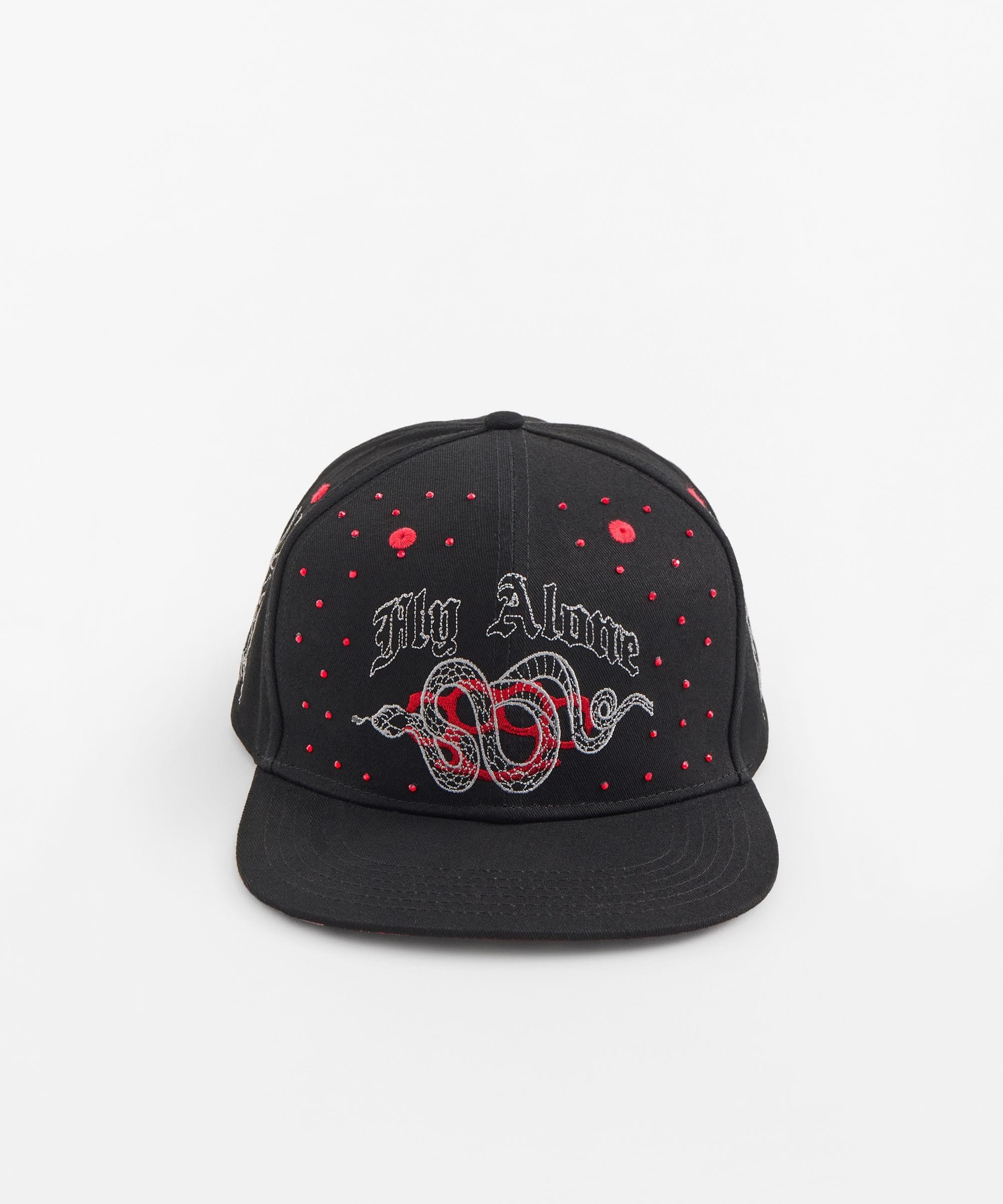 Fly Alone Embroidered Graphic Hat
