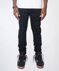 Midnight Rhinestone Skinny Jeans - Black