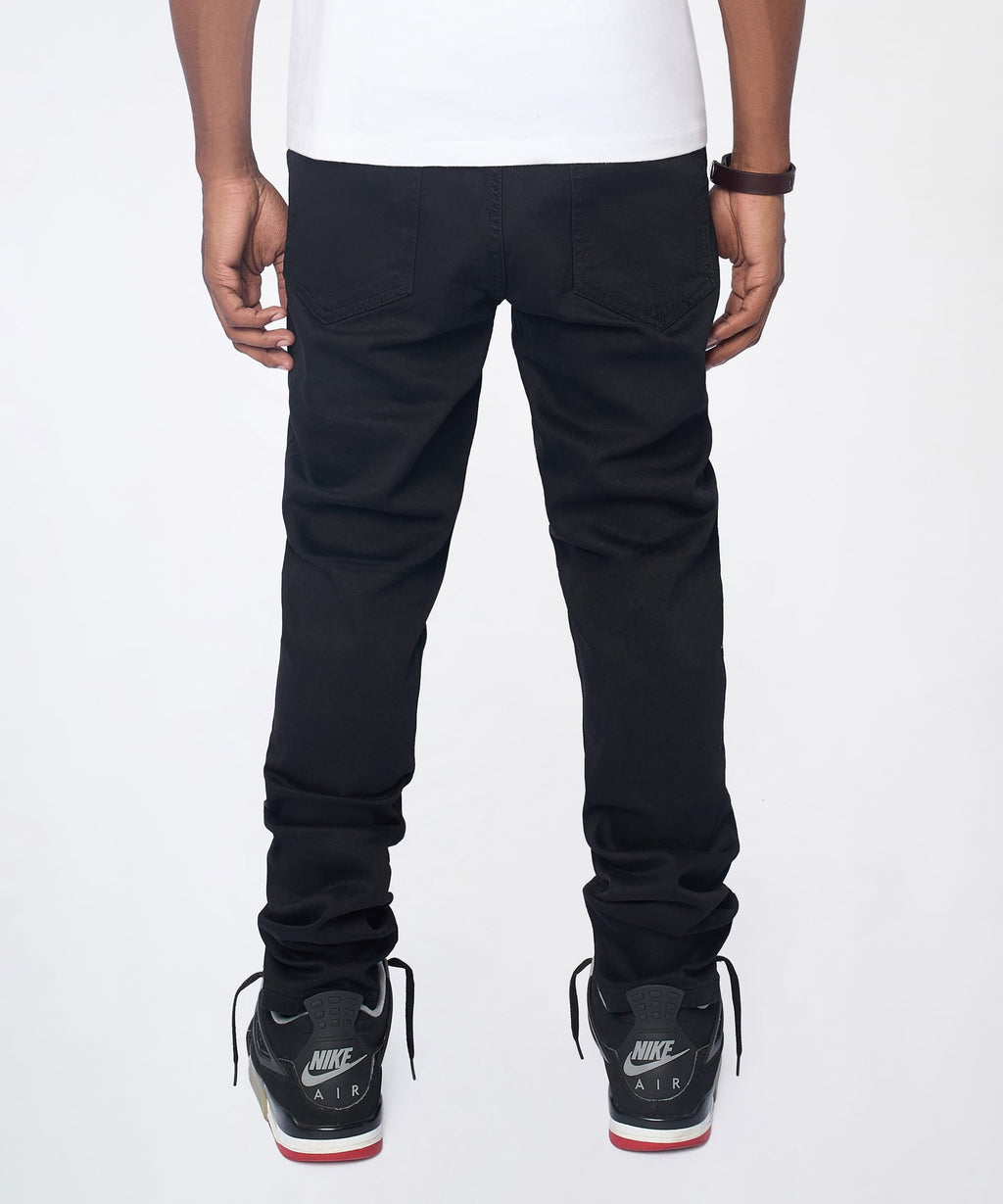 Midnight Rhinestone Skinny Jeans - Black