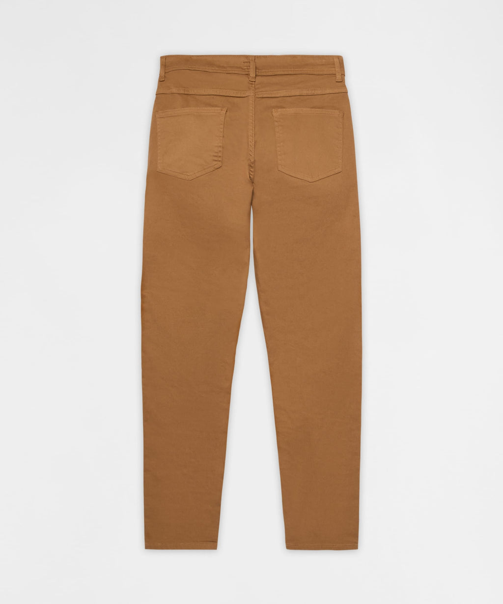 Heavy Distressed Frayed Skinny Jean - Khaki