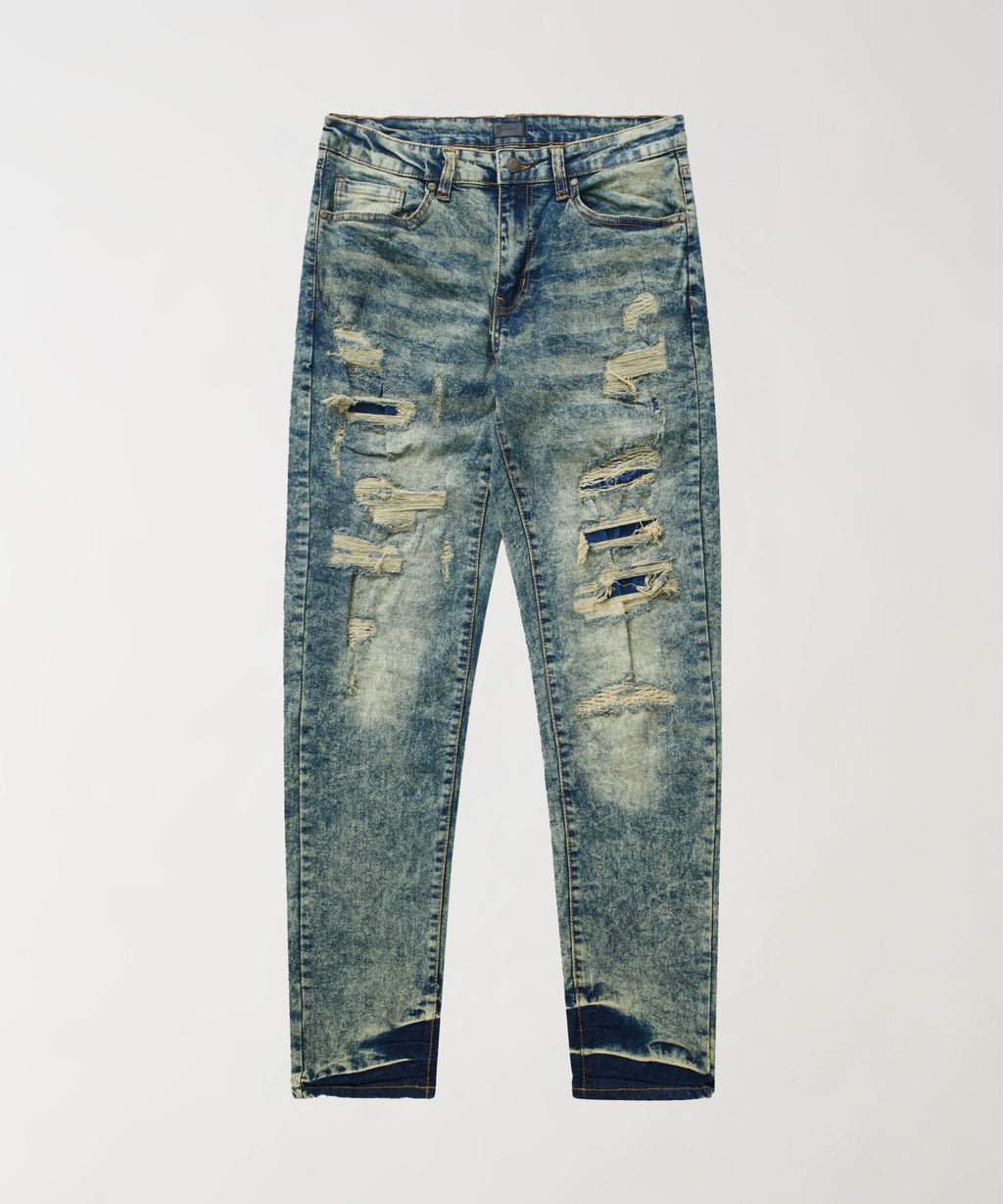 Hookey Distressed Skinny Jeans - Light Indigo