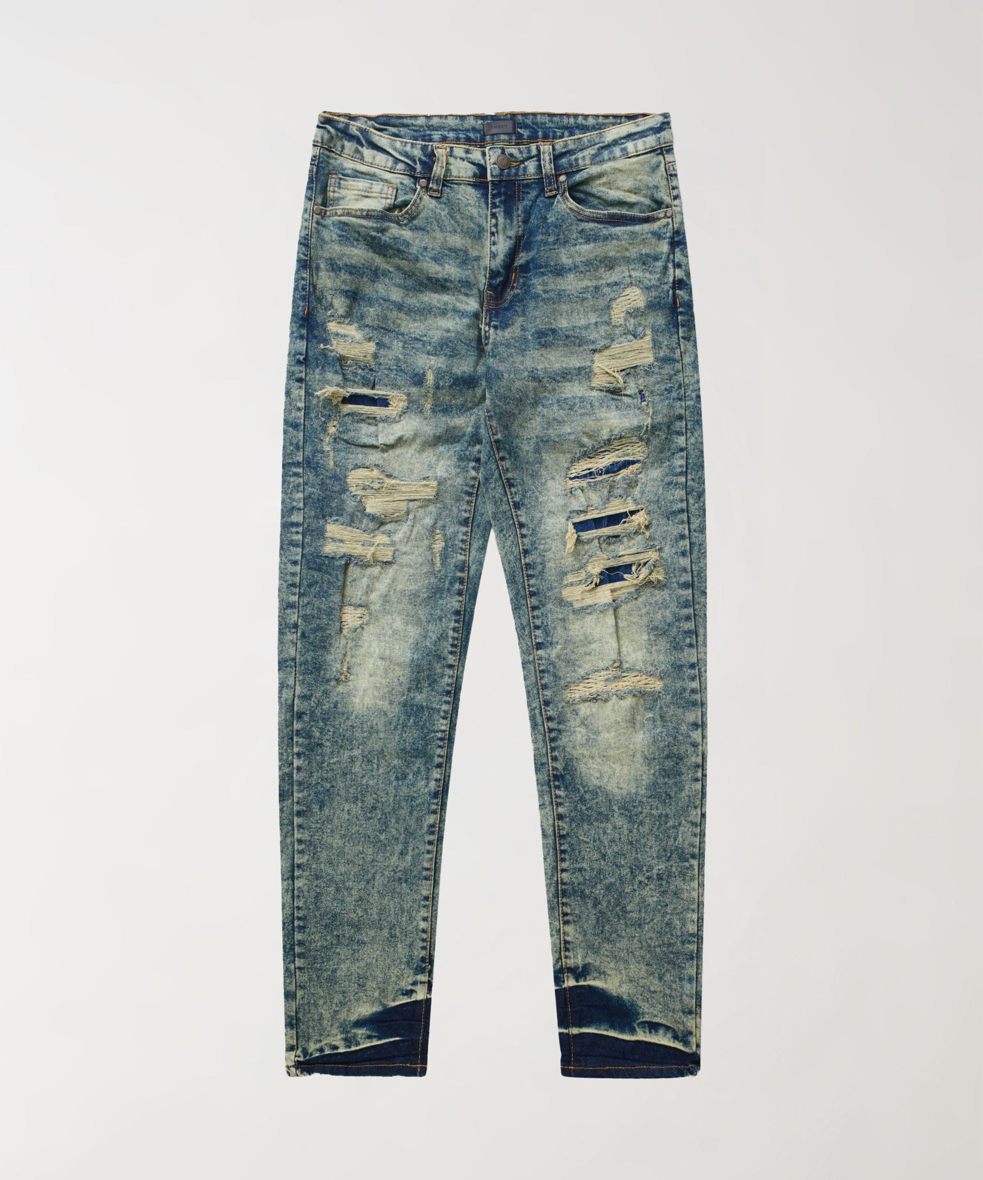 Hookey Distressed Skinny Jeans - Light Indigo