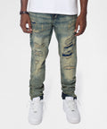 Hookey Distressed Skinny Jeans - Light Indigo