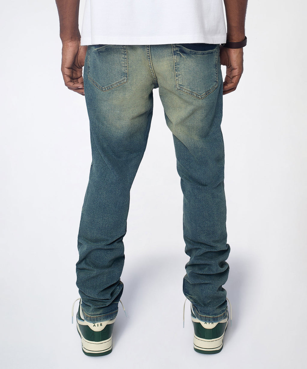 Grinder Distressed Skinny Jeans - Light Indigo