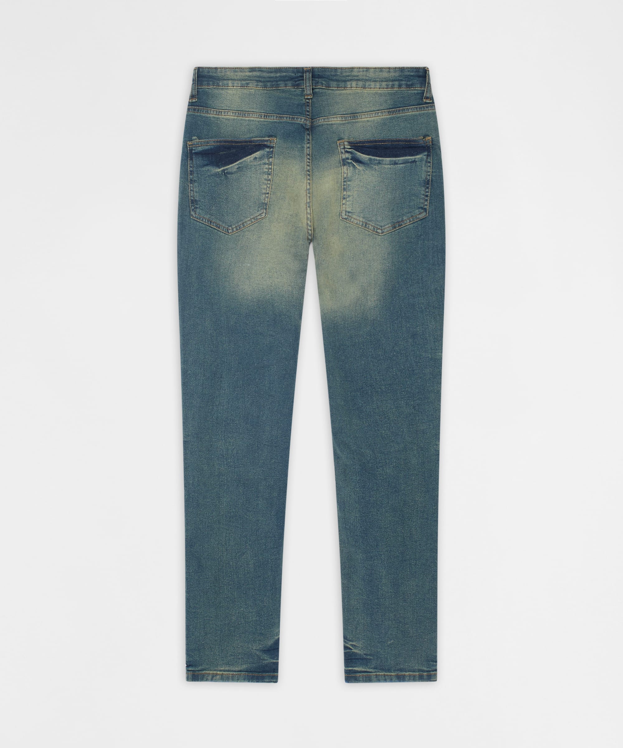Grinder Distressed Skinny Jeans - Light Indigo