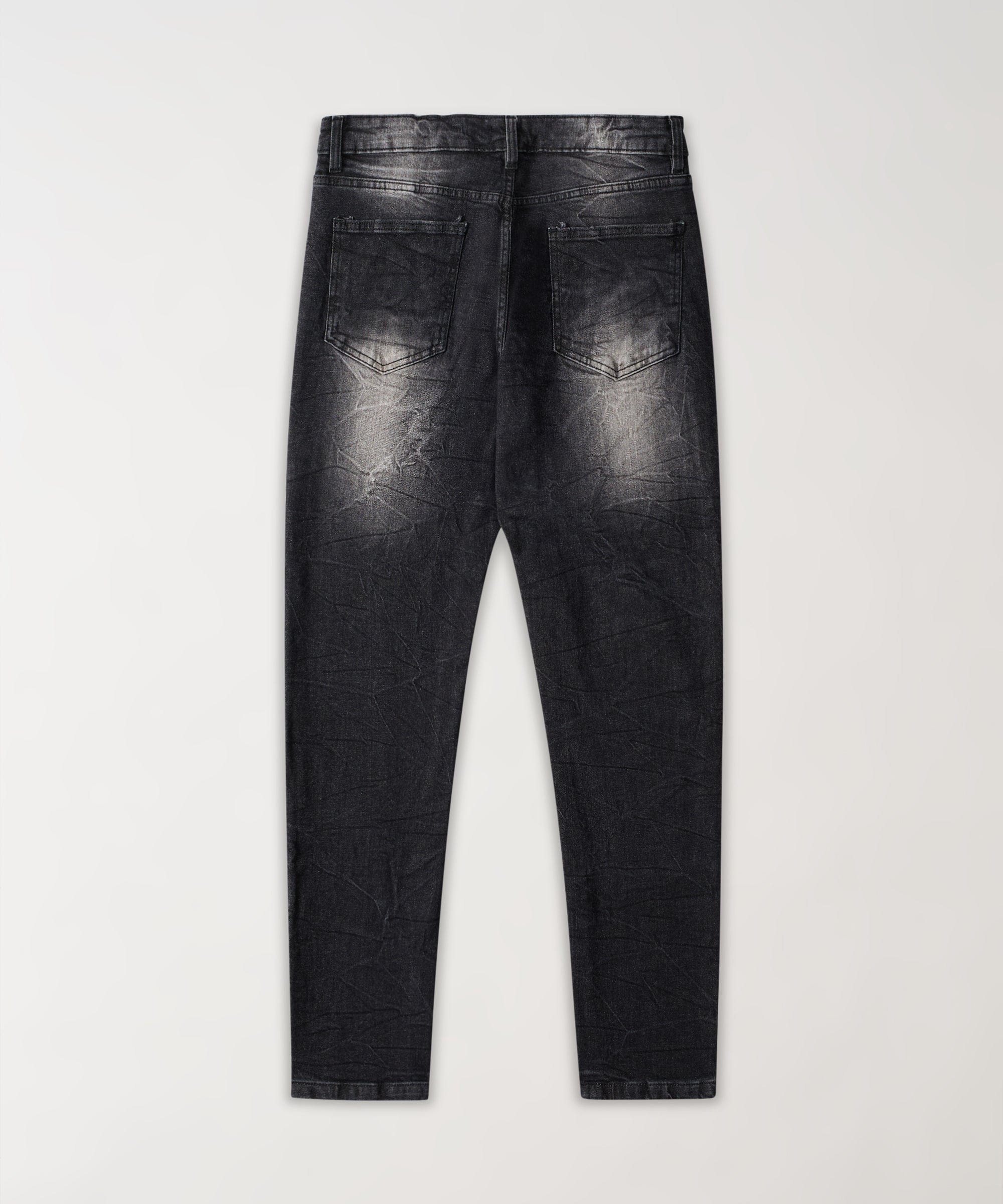 Frosted Distressed Skinny Jeans - Grey
