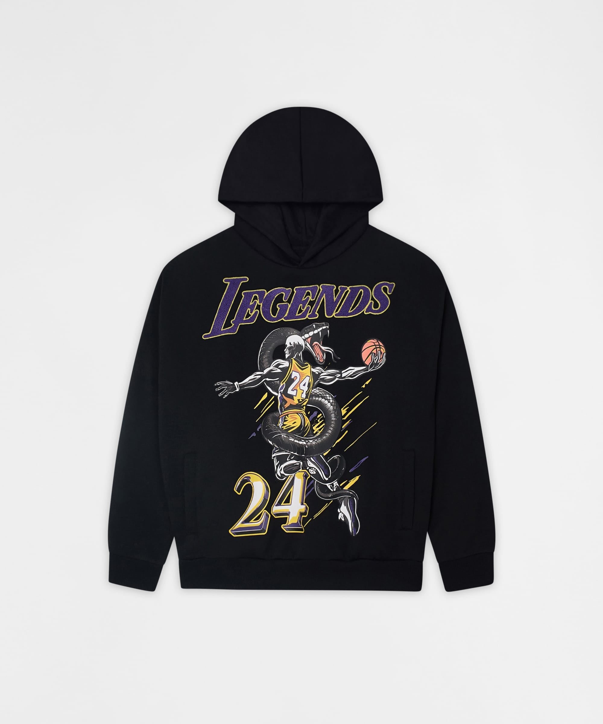 Legends Chenille Patched Hoodie - Black