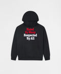 Hated By Many Chenille Hoodie - Black