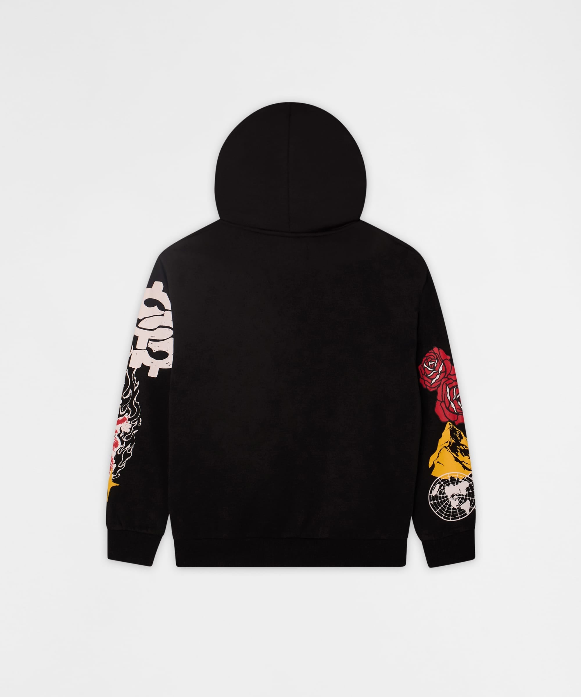 First Class Chenille Full Zip Hoodie - Black