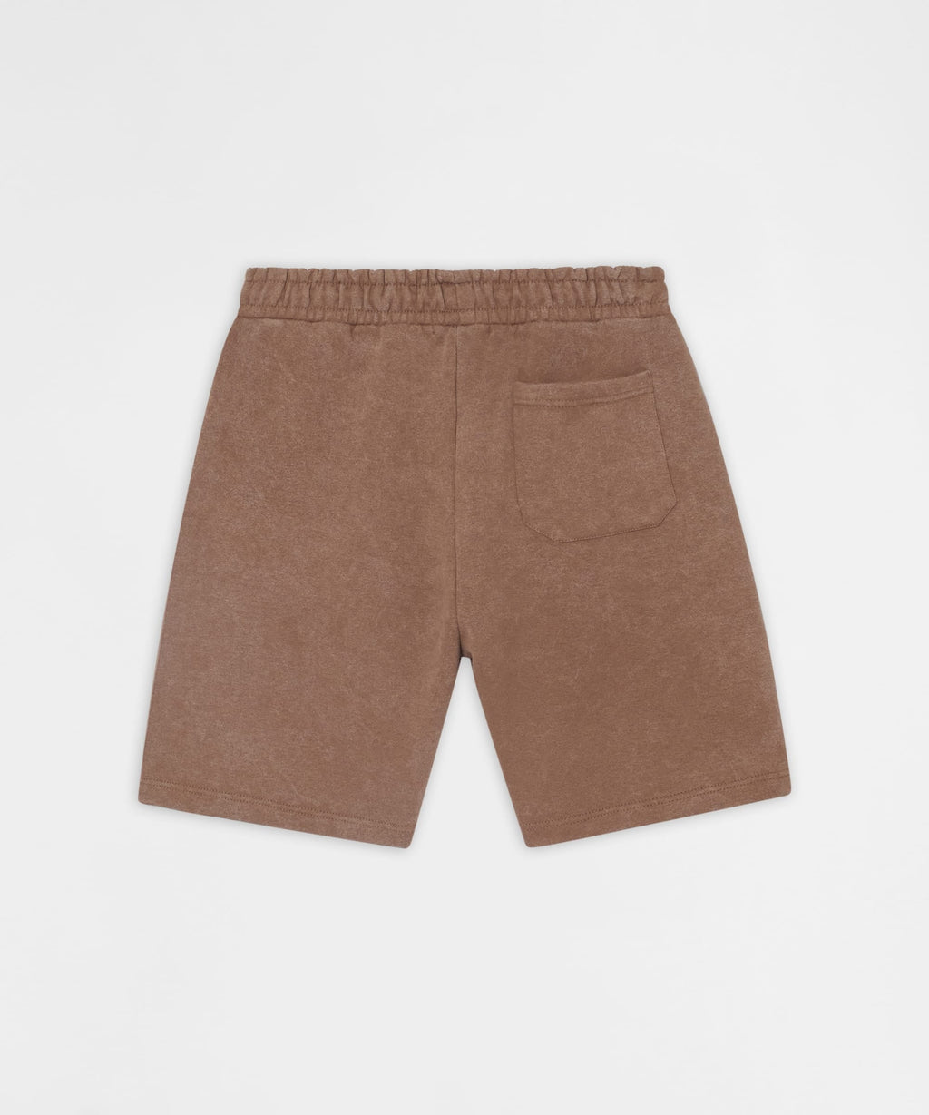 Mindset Applique Washed Fleece Short - Khaki