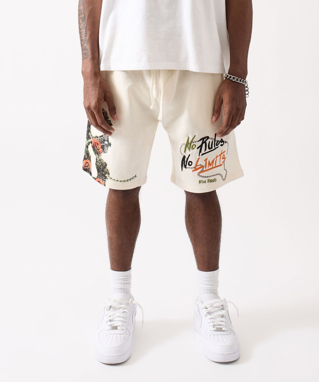Mercy No Rules Embroidered Short - Cream