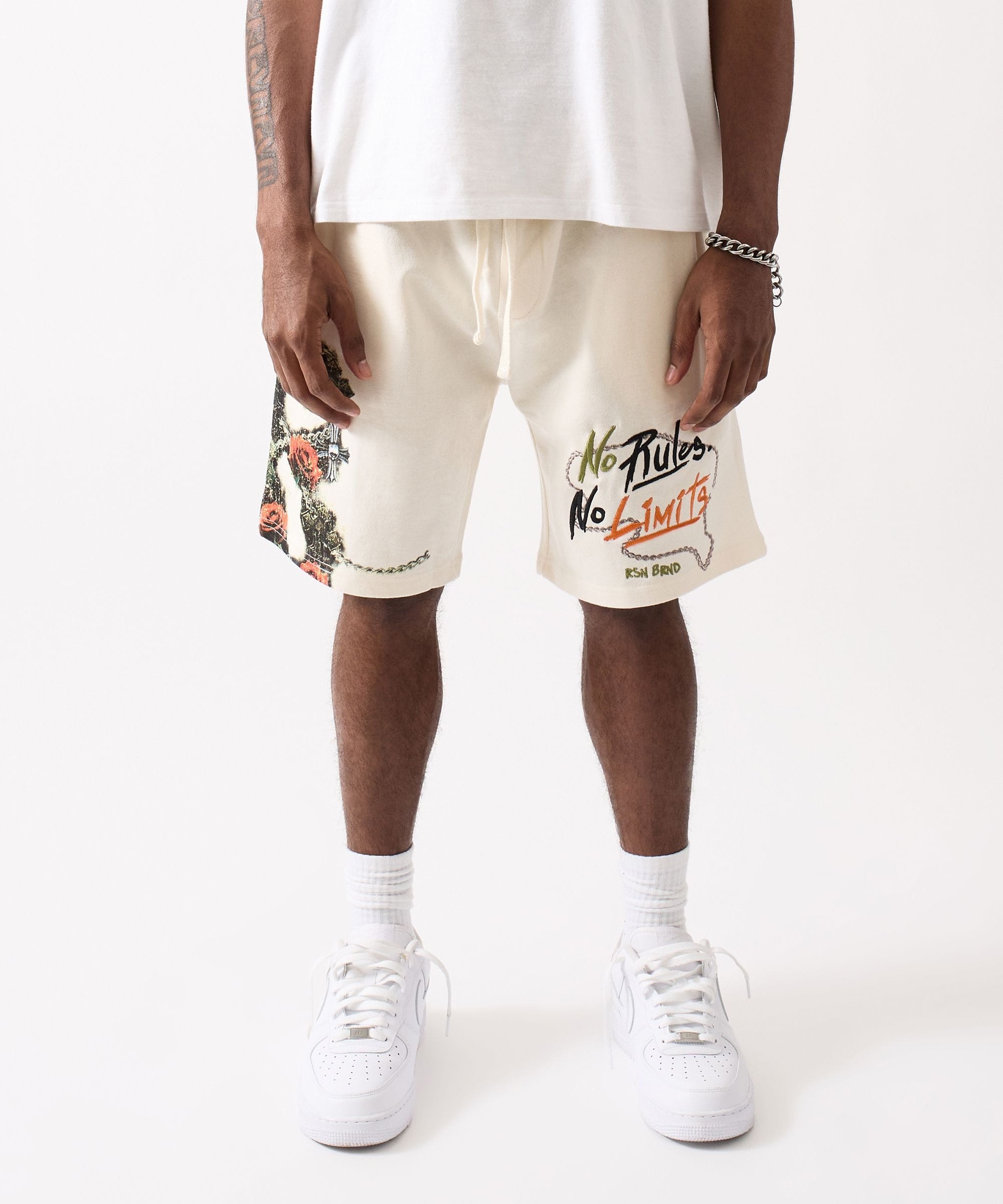 Mercy No Rules Embroidered Short - Cream