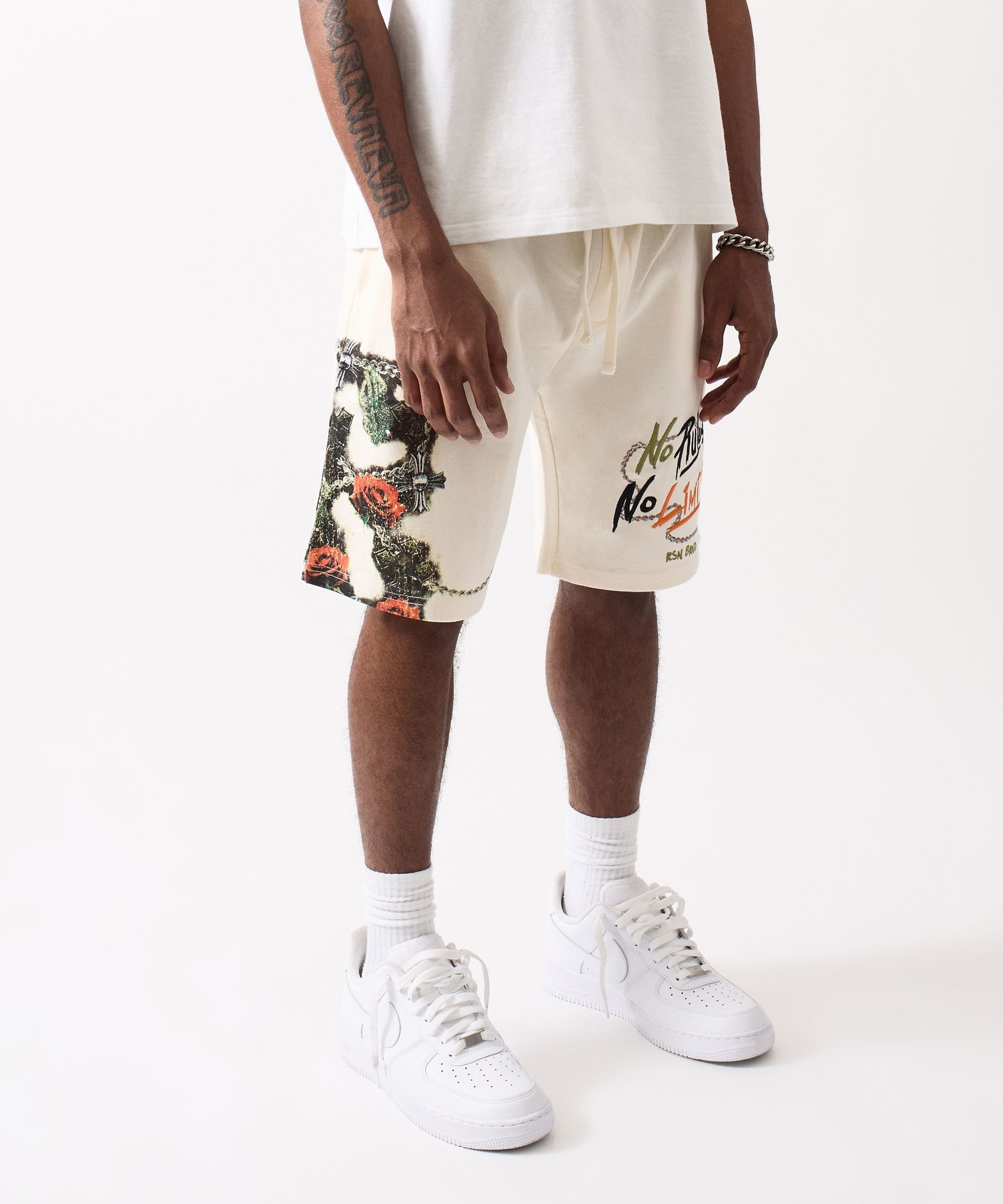 Mercy No Rules Embroidered Short - Cream