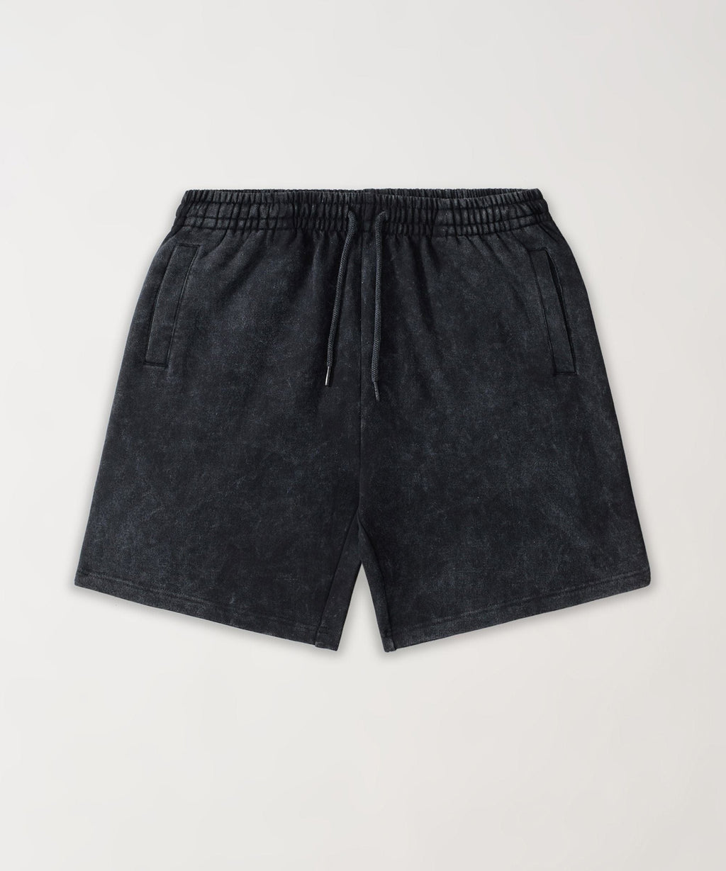 Mineral Wash Essential Shorts - Black