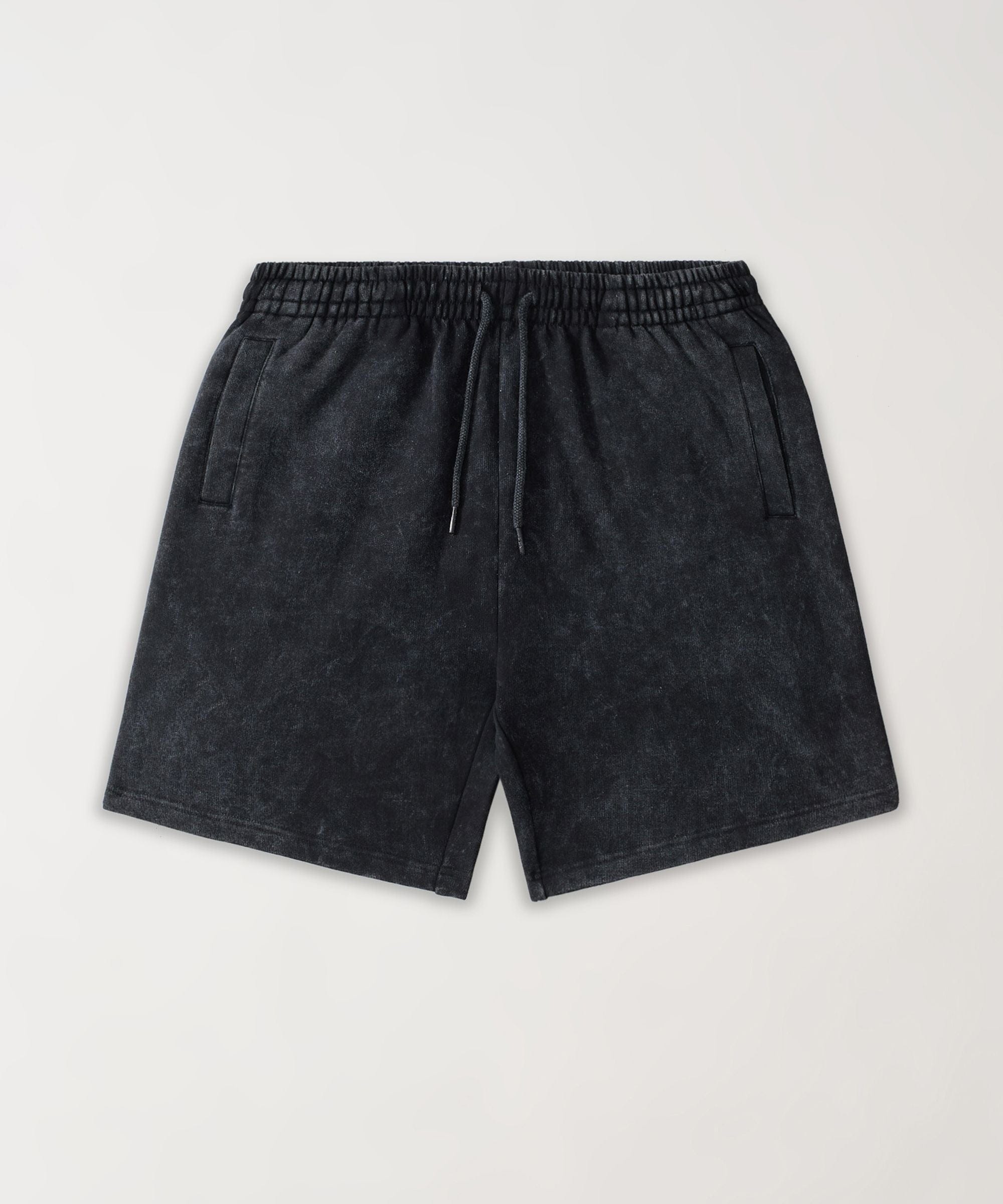 Mineral Wash Essential Shorts - Black