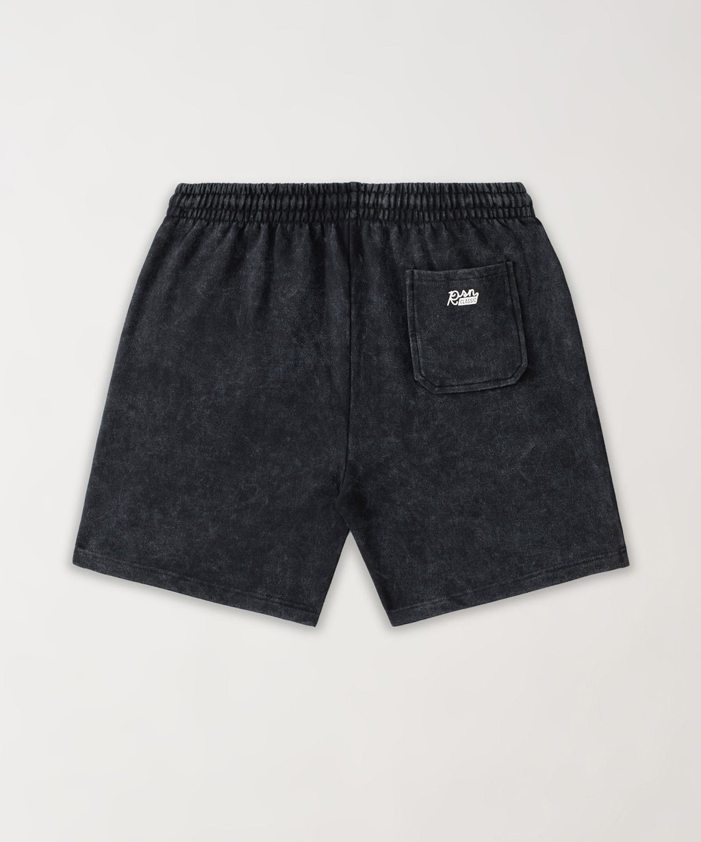 Mineral Wash Essential Shorts - Black