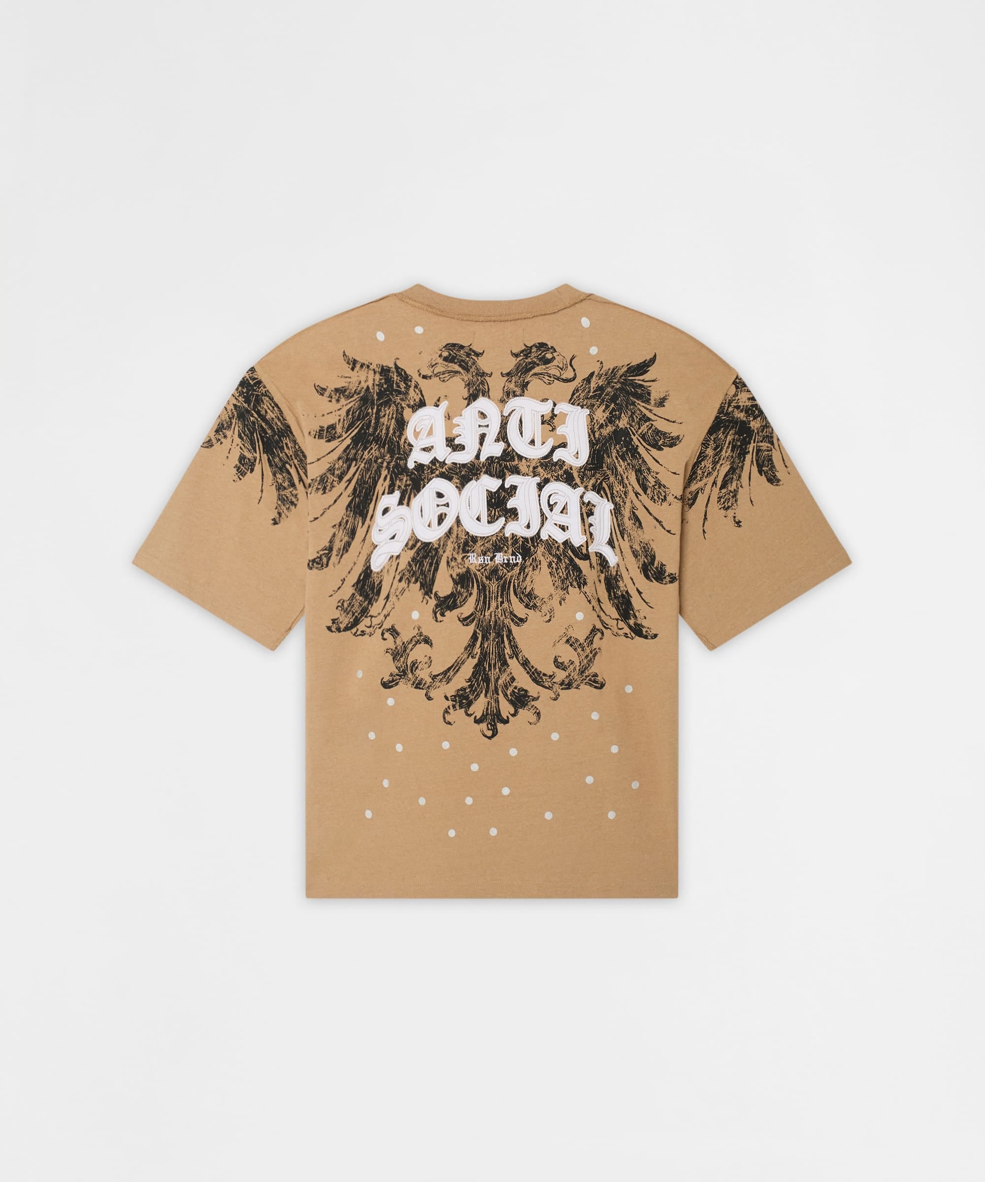 Mindset Applique Washed Short Sleeve Tee - Khaki