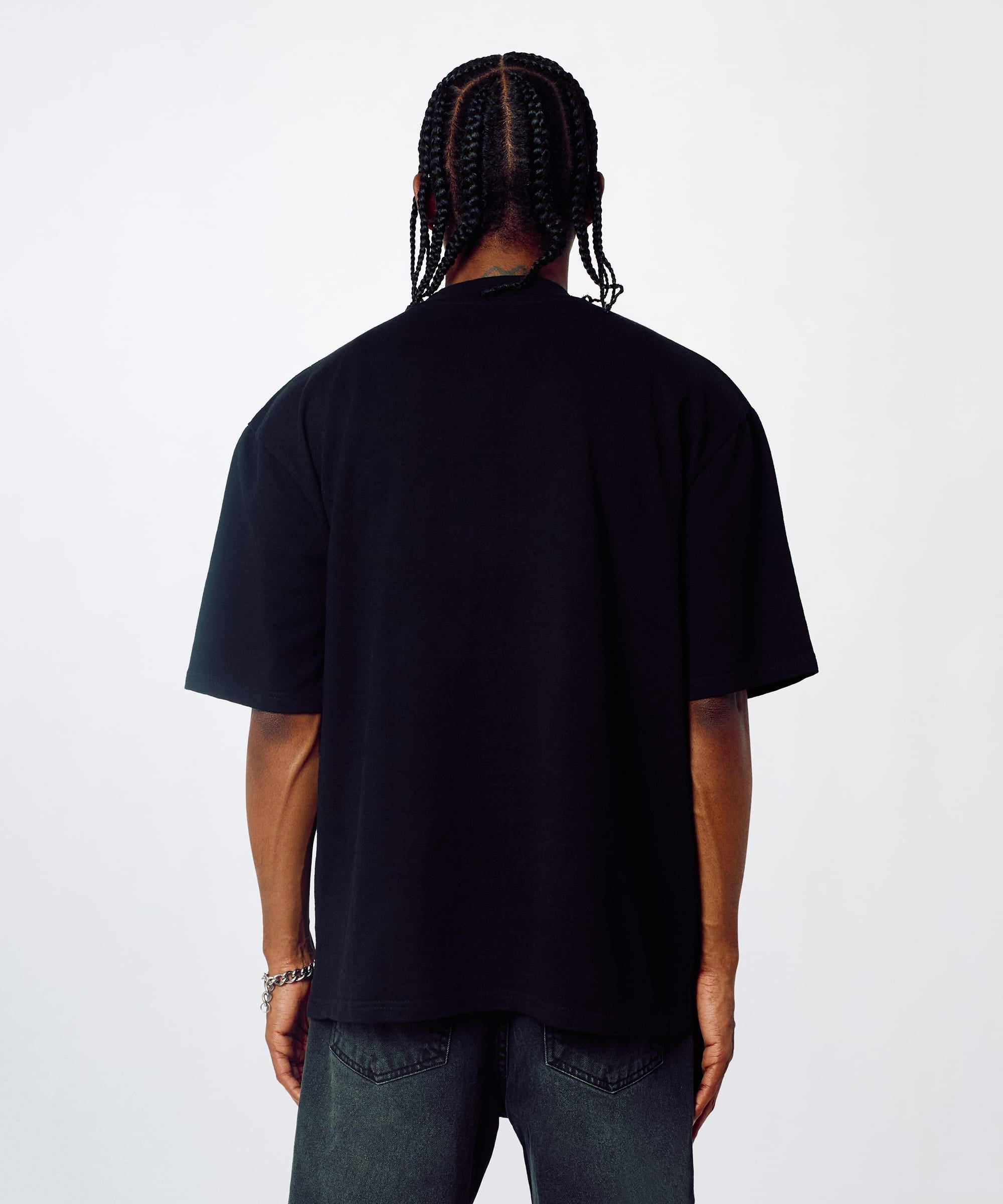 Lightspeed Rhinestone Graphic Tee - Black