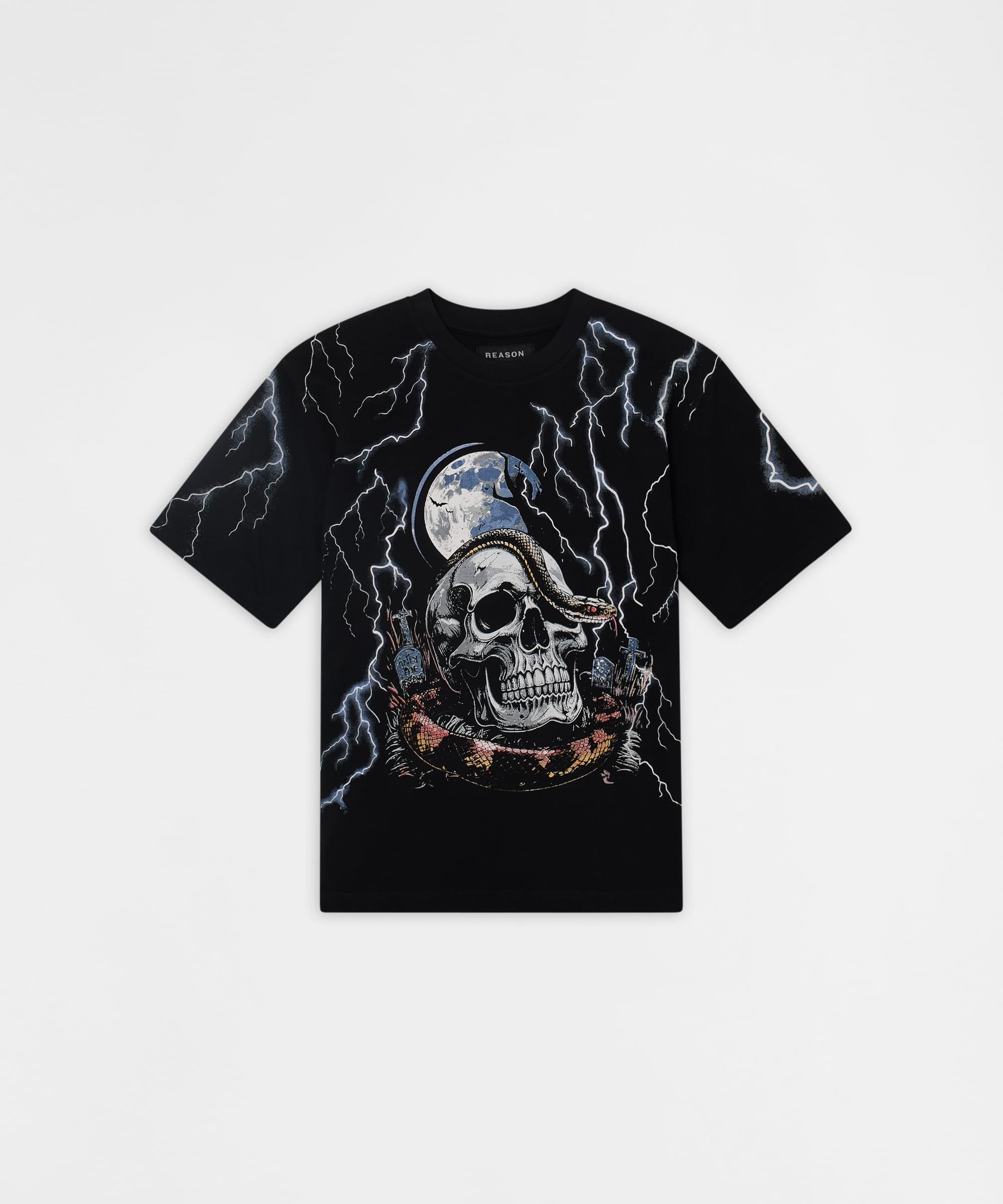 Full Moon Short Sleeve Tee - Black
