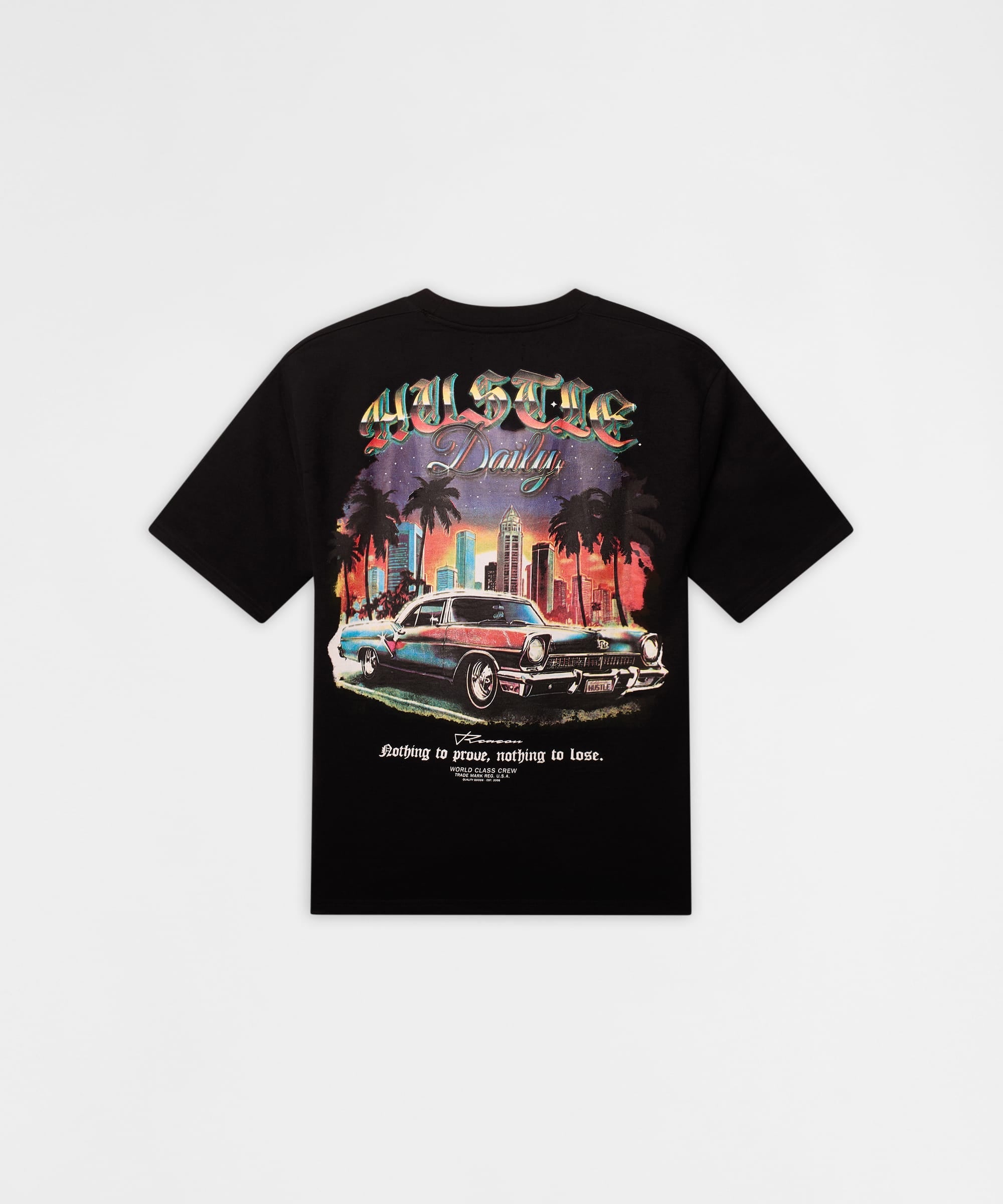 Lowrider Embroidered Short Sleeve Tee - Black