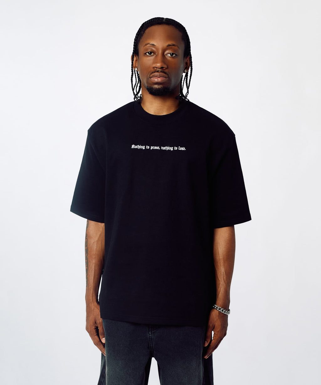 Lowrider Embroidered Short Sleeve Tee - Black