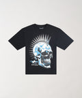 Kids Skull Rhinestone Short Sleeve Tee - Blue