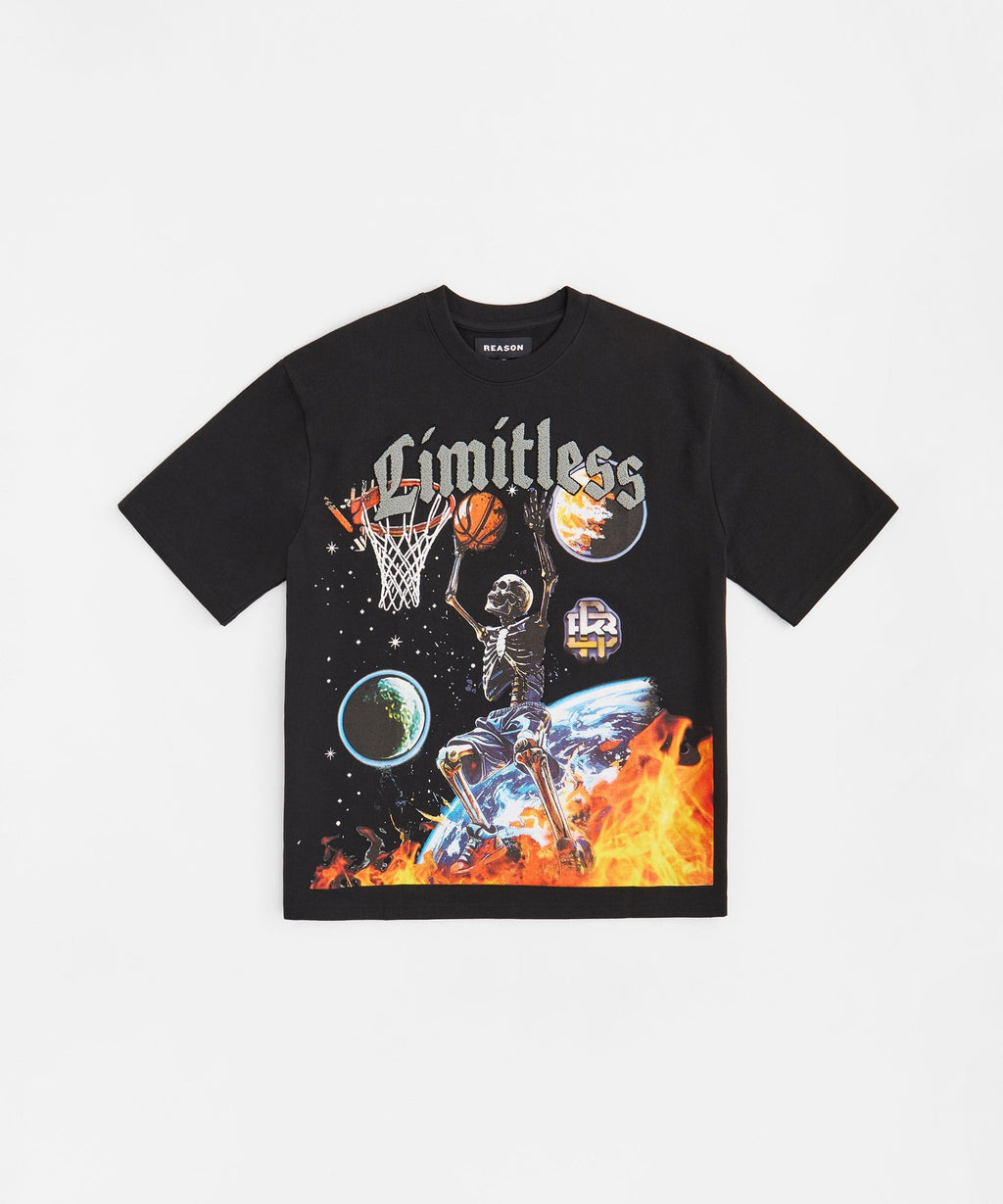 Kids Dreamer Chenille Patched Short Sleeve Tee - Black