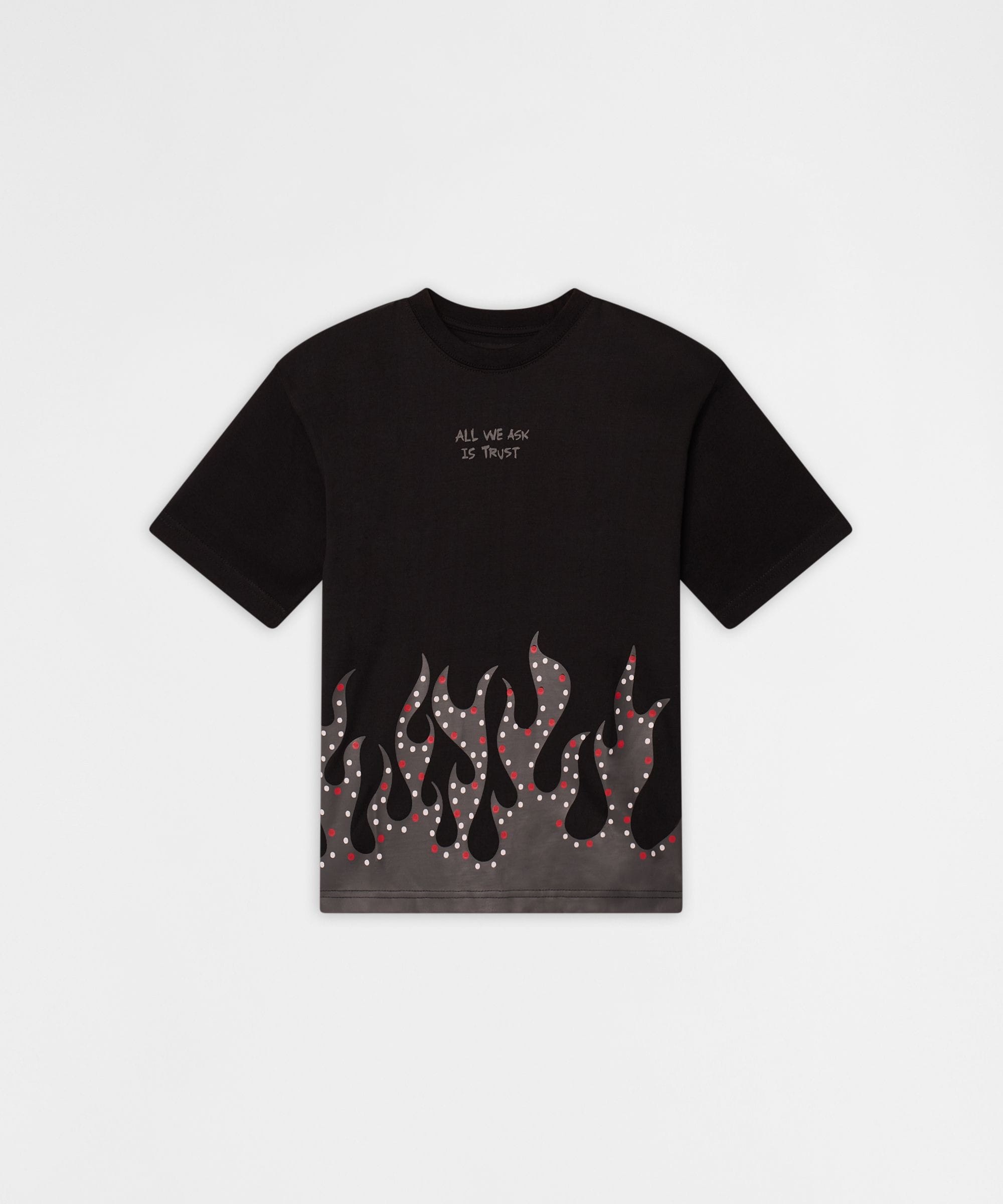 Kids All We Ask Is Trust Short Sleeve Tee - Black