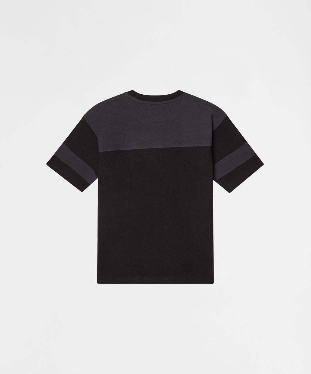 Kids Football Rhinestone Short Sleeve Tee - Black