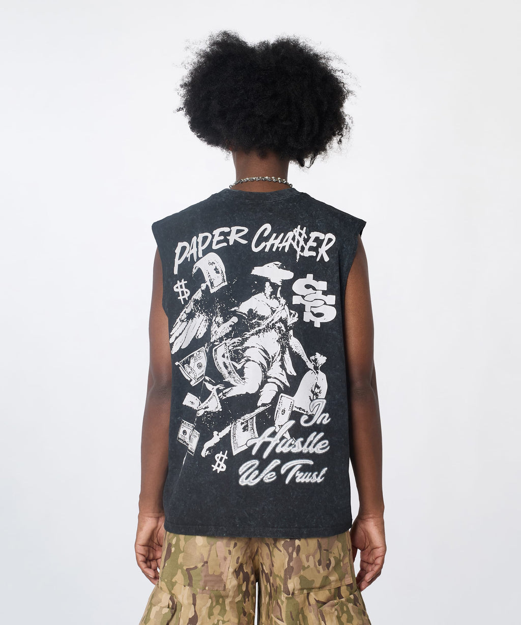 Muscle Short Sleeve Tee - Washed Black