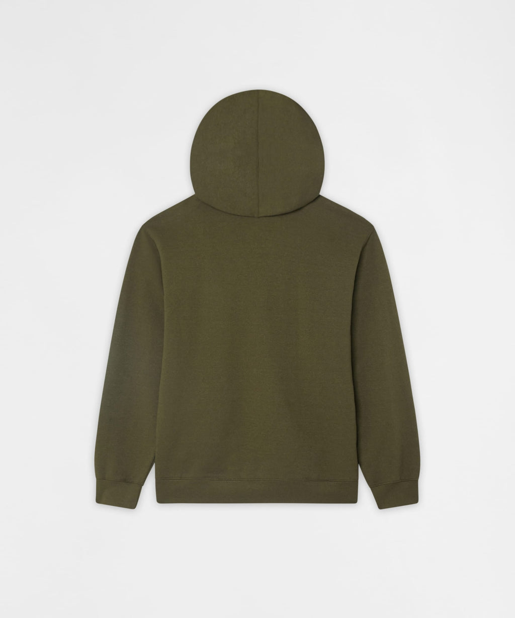 How High Study High Graphic Hoodie - Olive Green