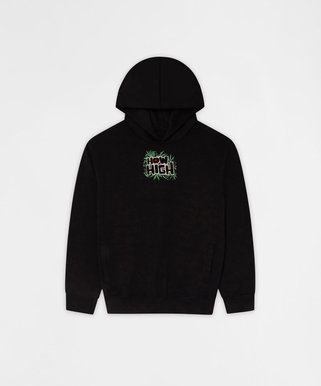 How High They've Got Their Degrees Graphic Hoodie - Black
