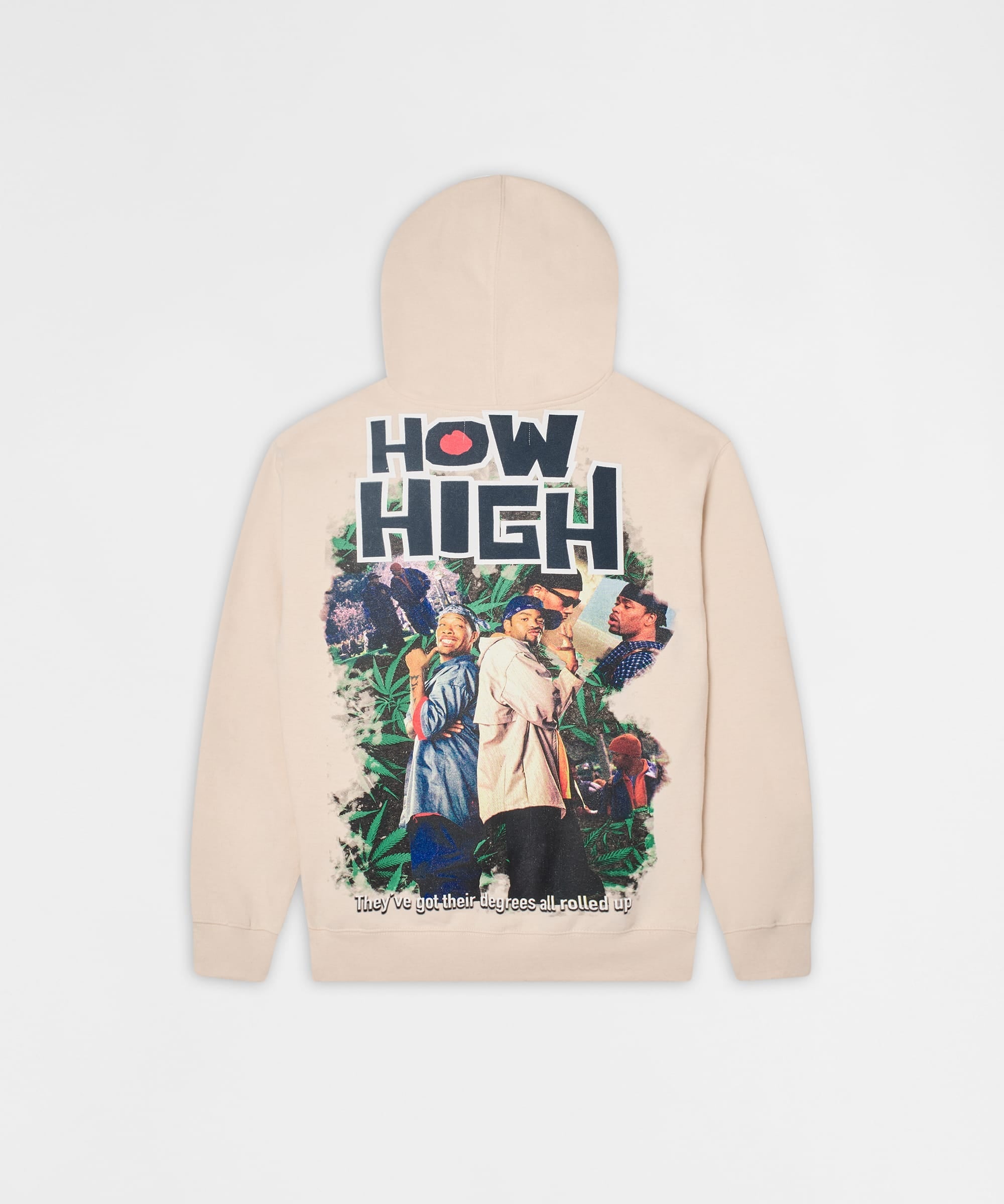 How High They've Got Their Degrees Graphic Hoodie - Tan