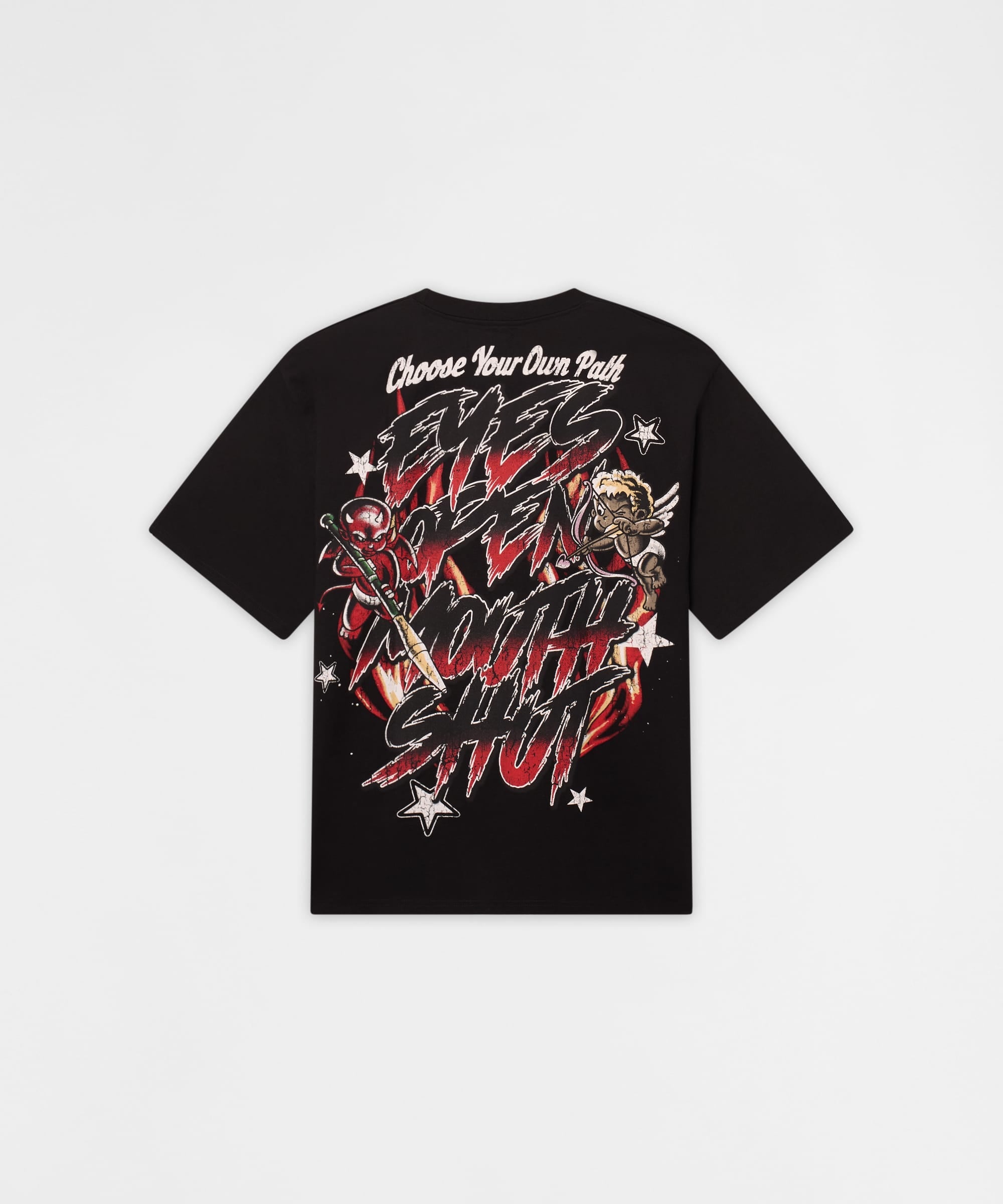 Move In Silence Washed Short Sleeve Tee - Black