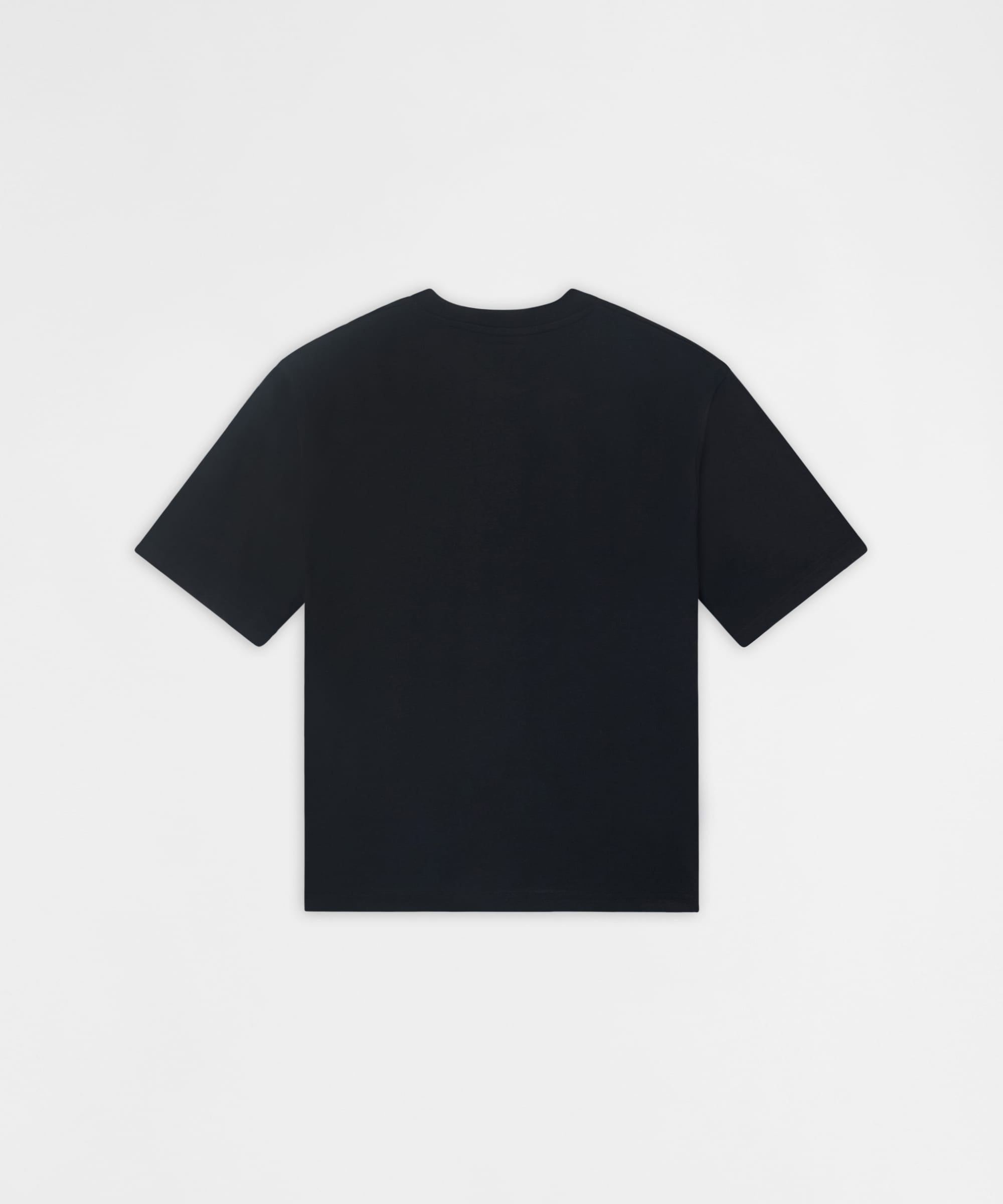 Lightning Bolt Applique Short Sleeve Tee - Black