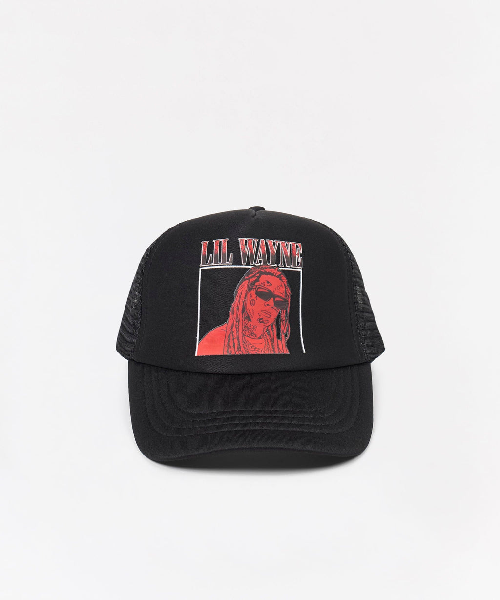 Lil Wayne Trucker Graphic Hat - Black