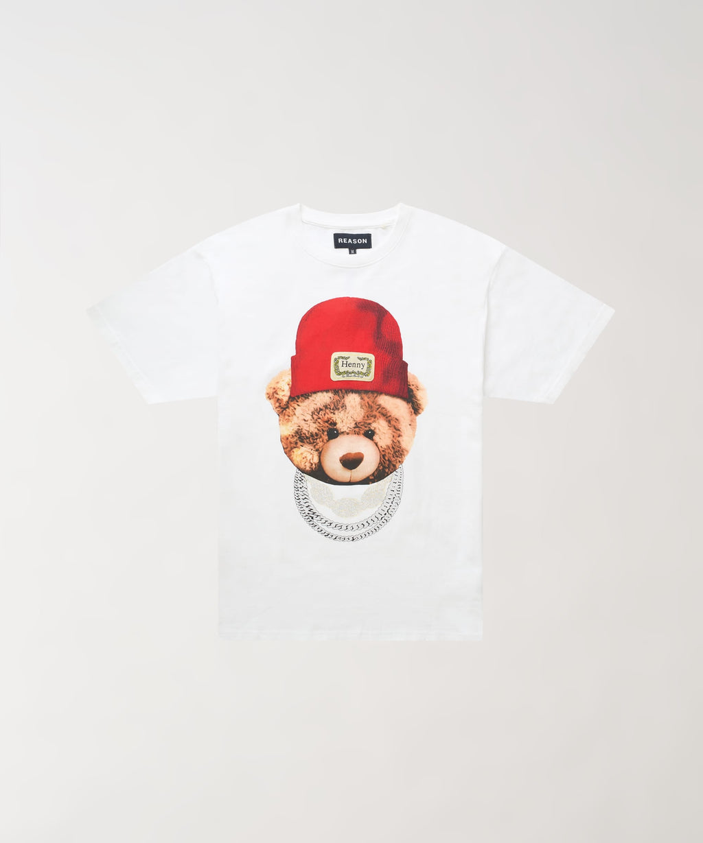 Henny Rhinestone Short Sleeve Tee - White