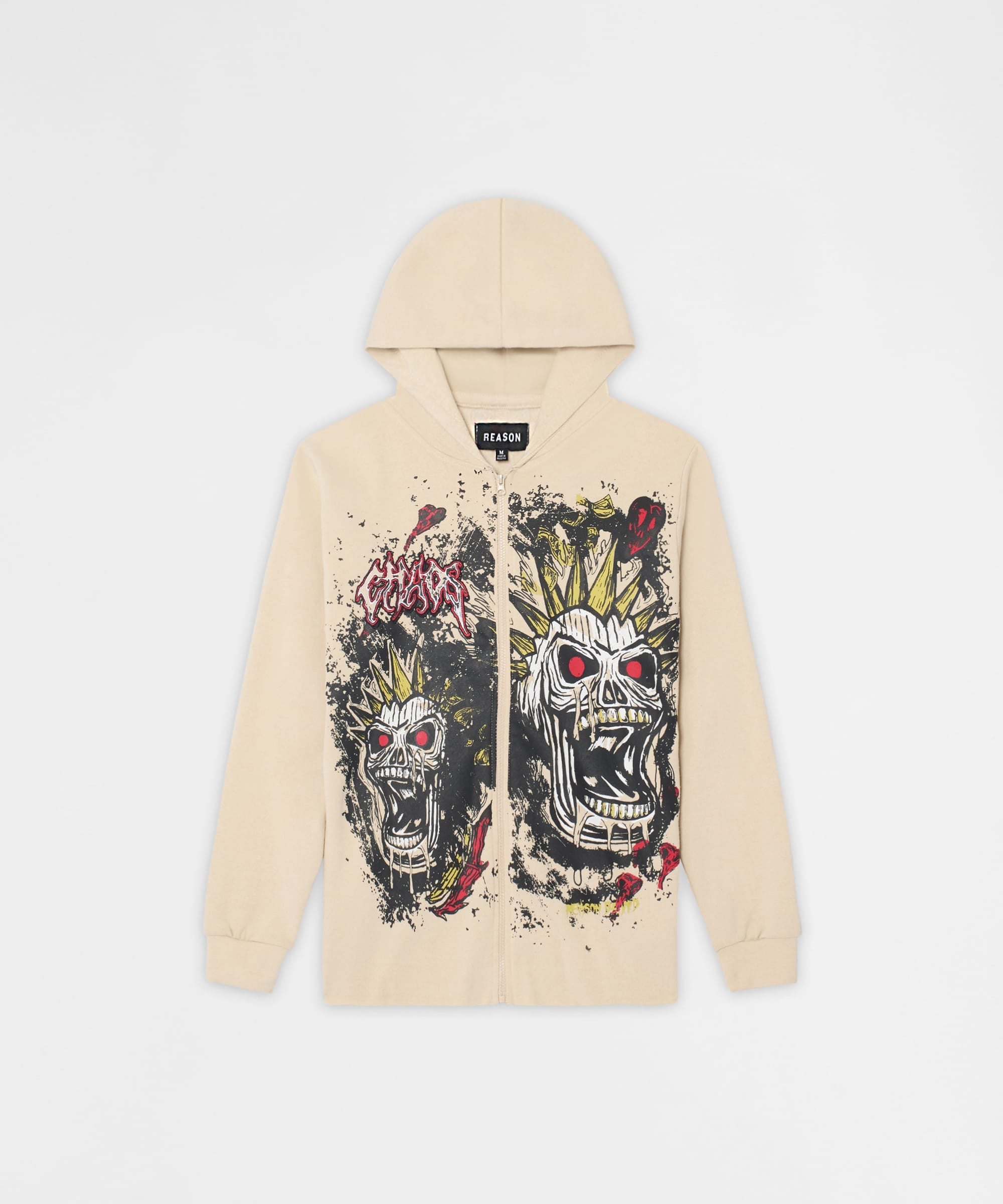 Mayhem Fleece Graphic Zip Hoodie - Khaki