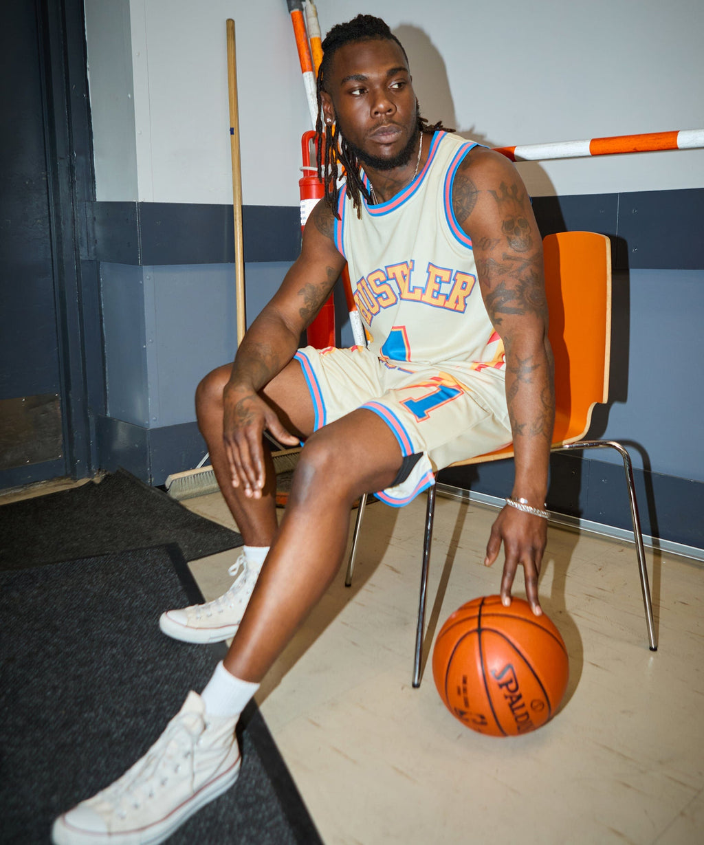 Hustler Basketball Jersey - Khaki