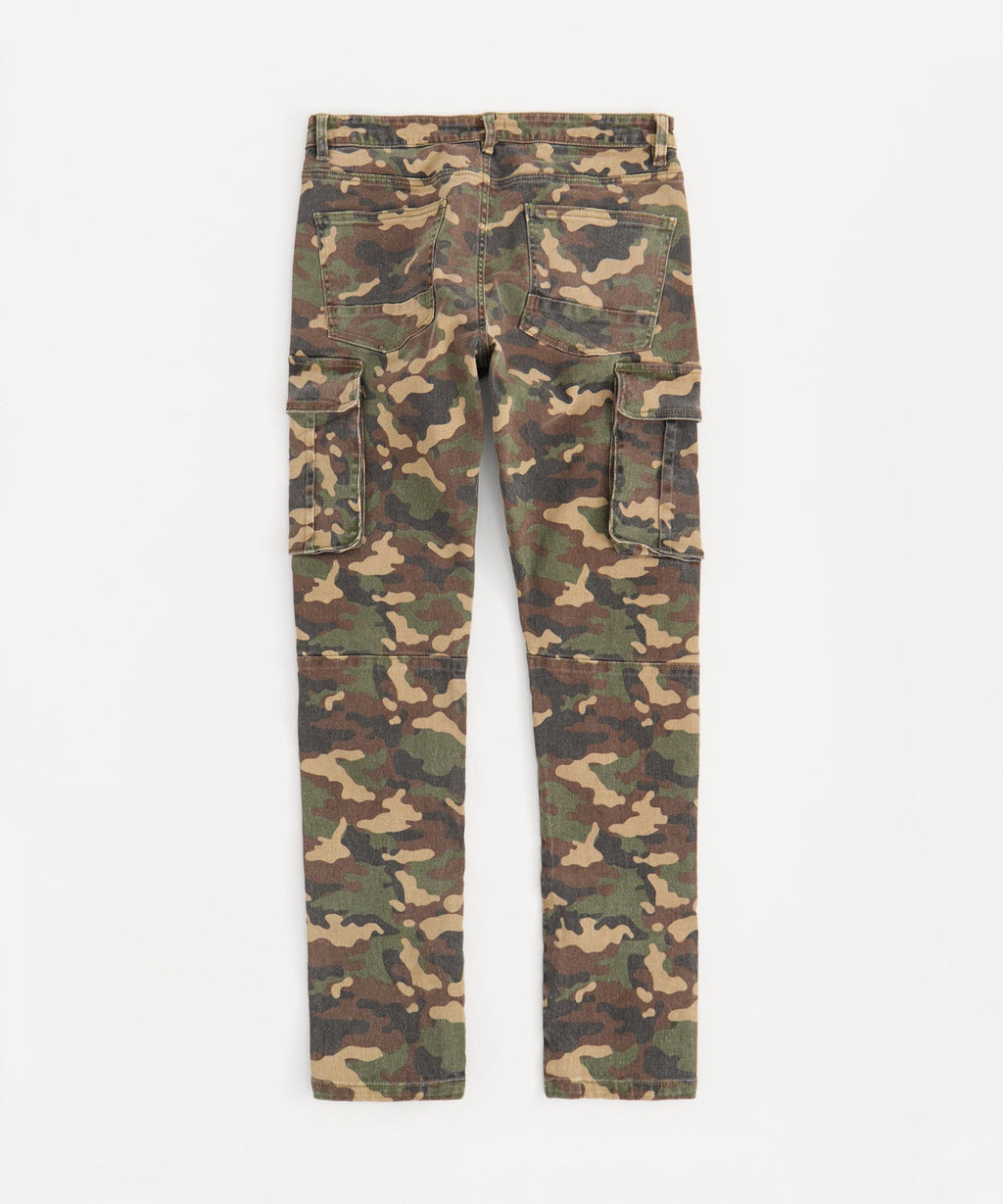 Moto Denim Skinny Jeans - Camo