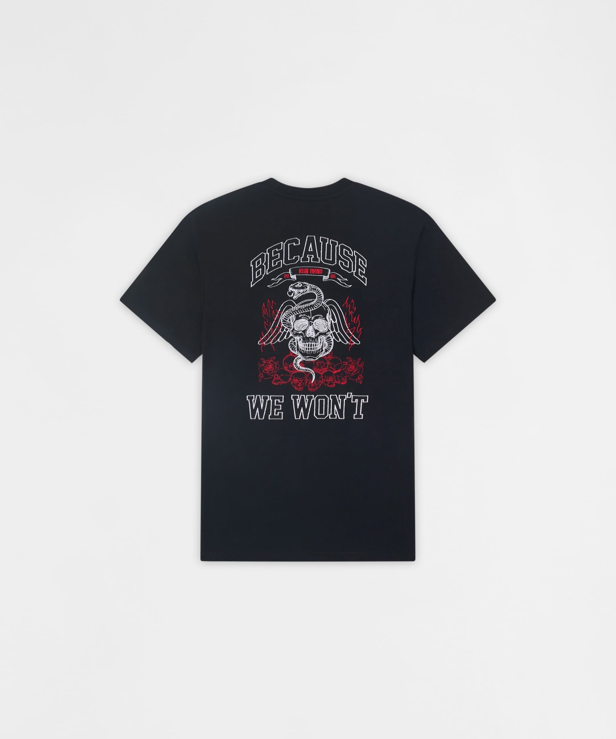 Mercy Embroidered Short Sleeve Tee - Black