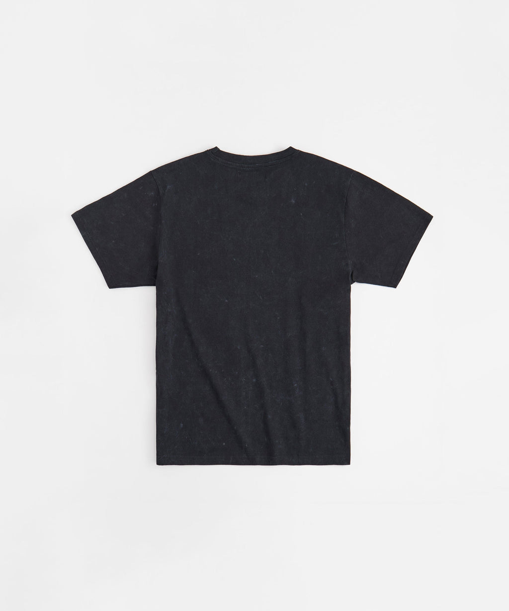 Grim Reaper Washed Rhinestones Short Sleeve Tee - Black