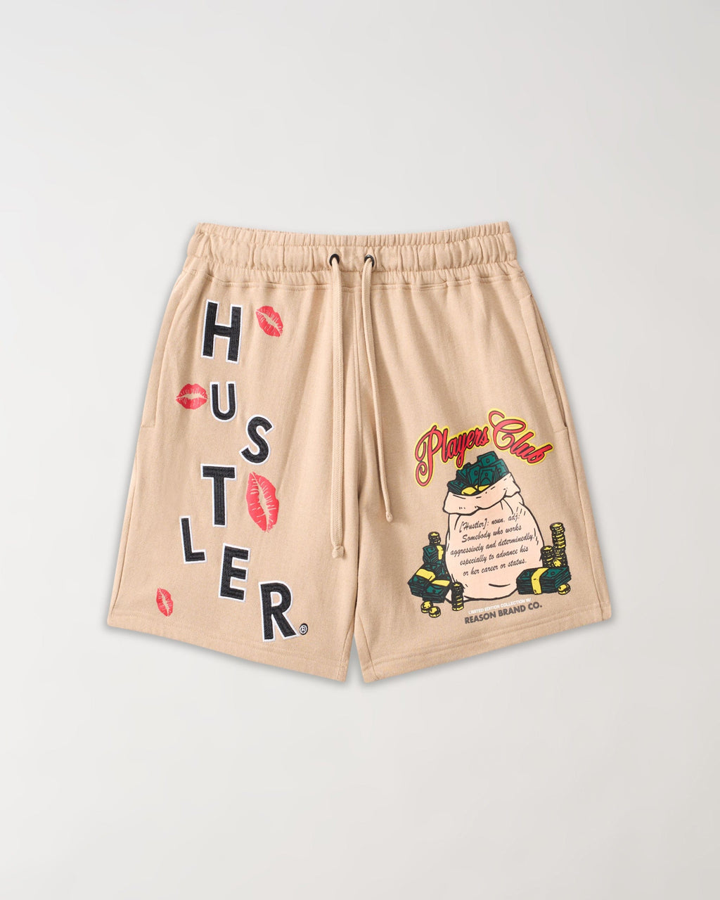 Hustler Players Club Fleece Short - Clay
